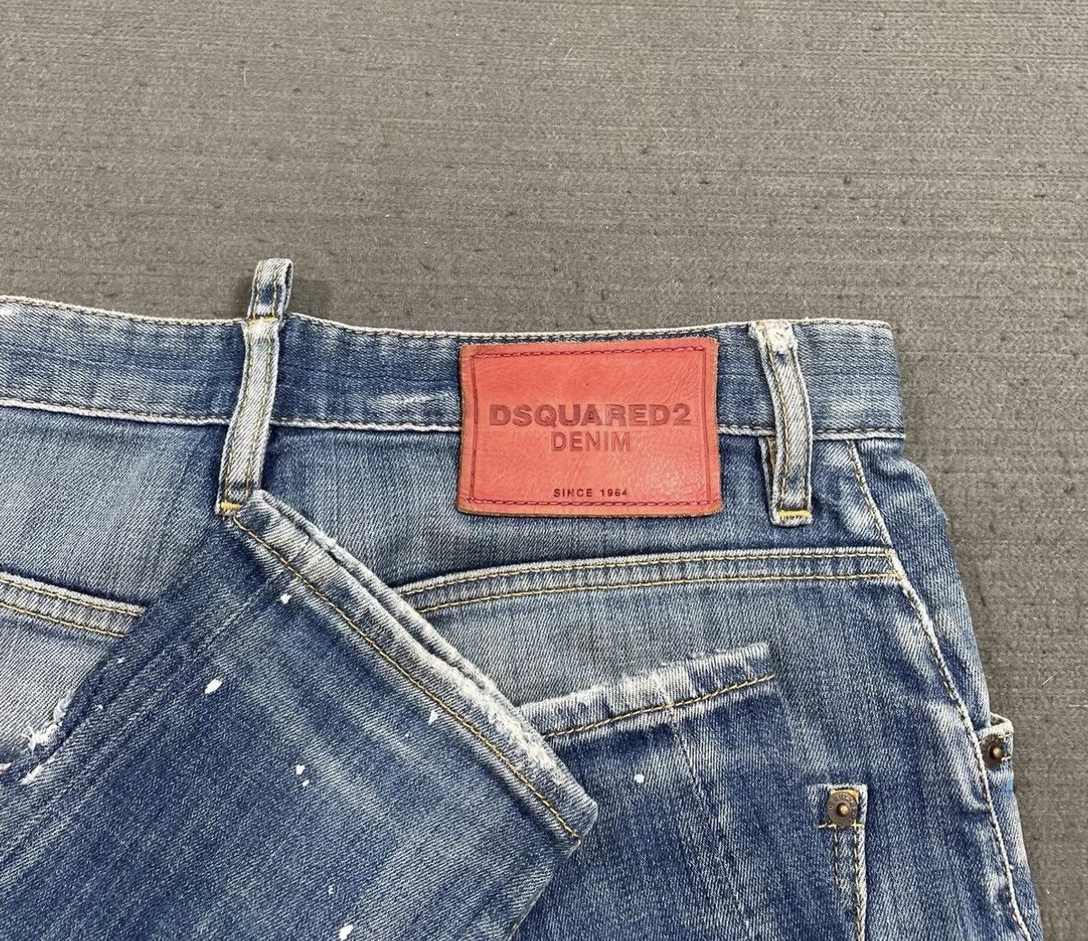 Dsquared2 Dsquared2 D2 Washed Splash Paint Distressed Jeans J16 Size US 28 / EU 44 - 3 Thumbnail