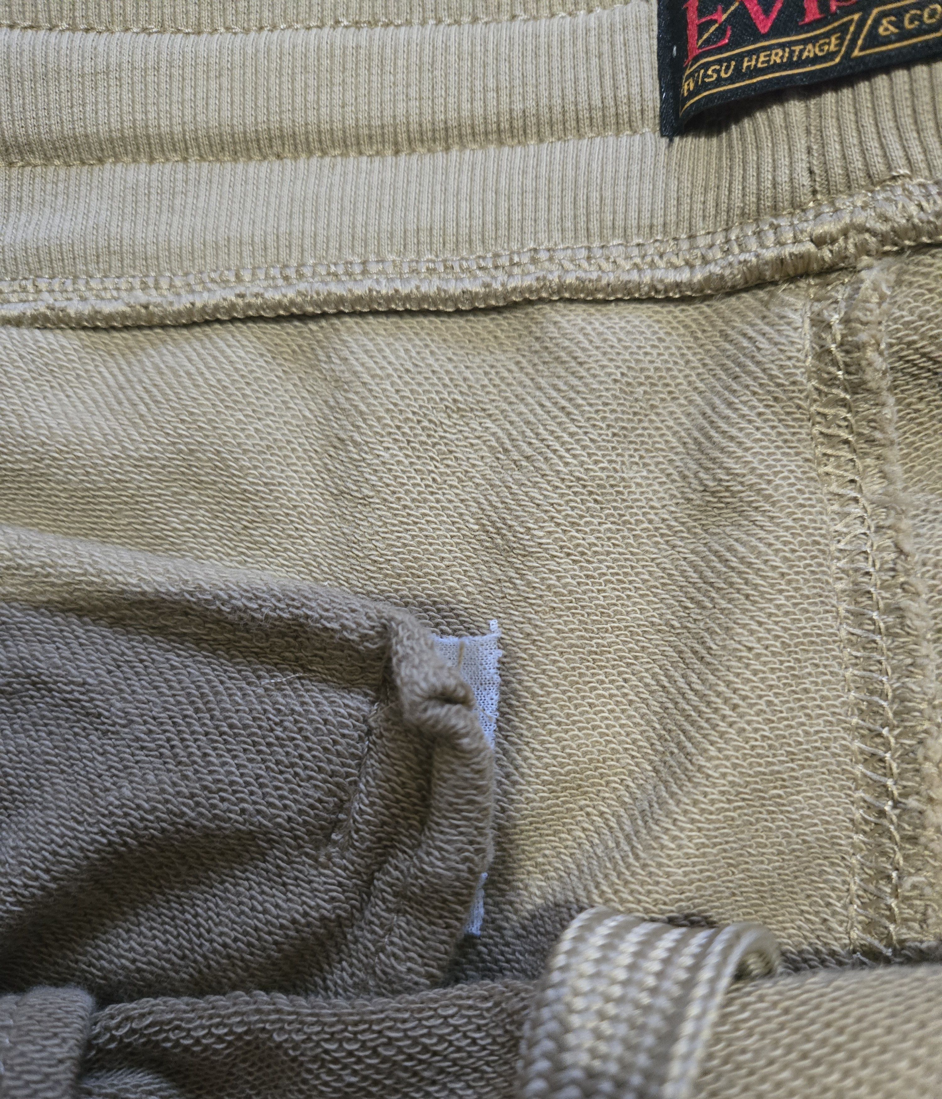 Evisu Evisu XL Playful Godhead Print Oversized Tan Sweatshorts Size US 36 / EU 52 - 5 Thumbnail