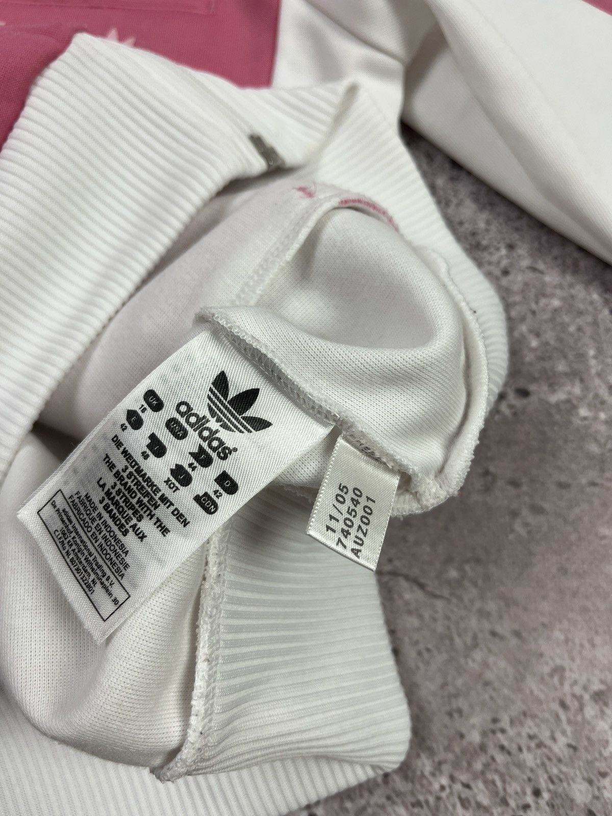 Adidas Adidas Originals Pink White Track Jacket 3 Stripes Y2K ZipUp Size M / US 6-8 / IT 42-44 - 6 Thumbnail