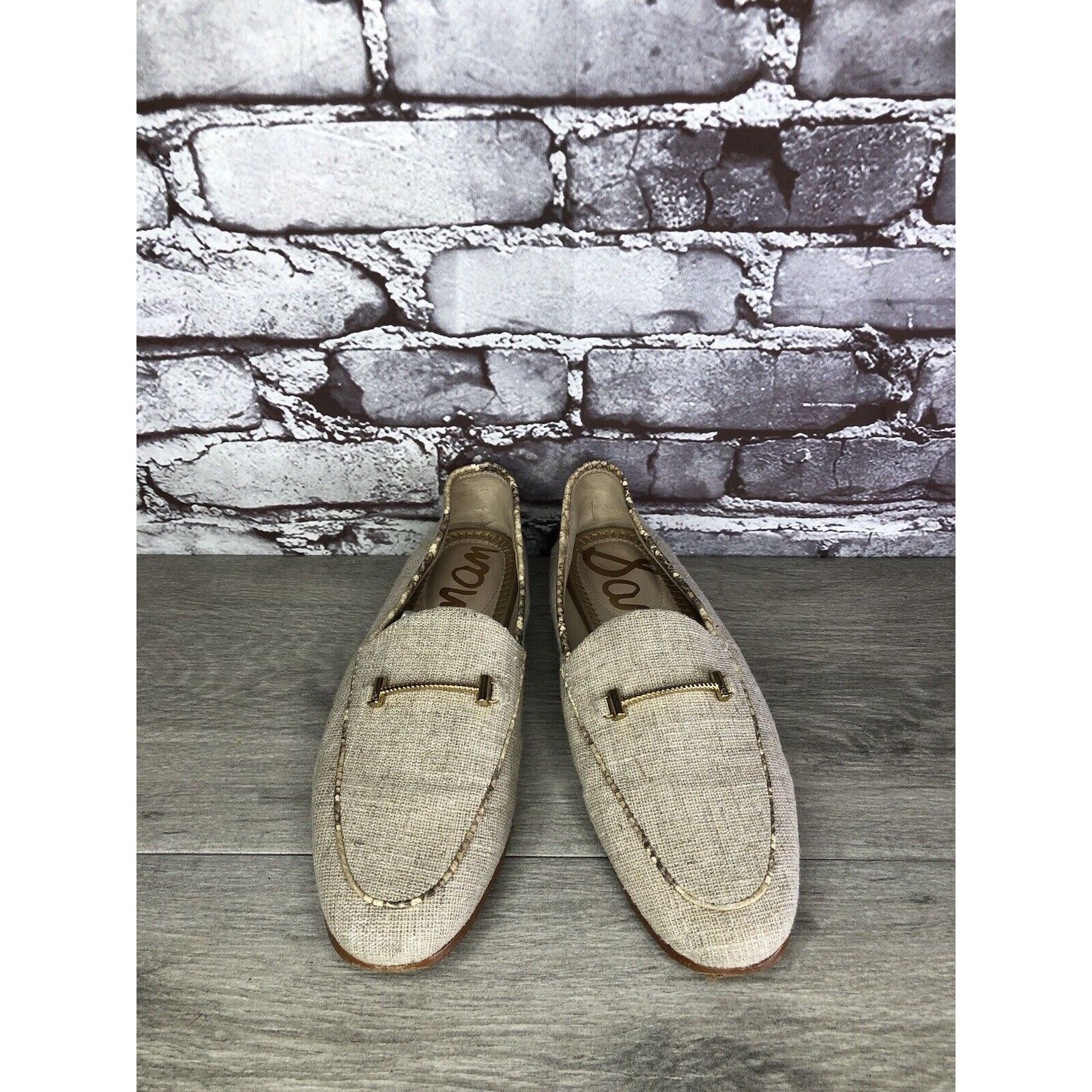 Sam Edelman Sam Edelman Lior Beige Leather Horsebit Almond Toe Slip On F Size US 7 / IT 37 - 2 Thumbnail