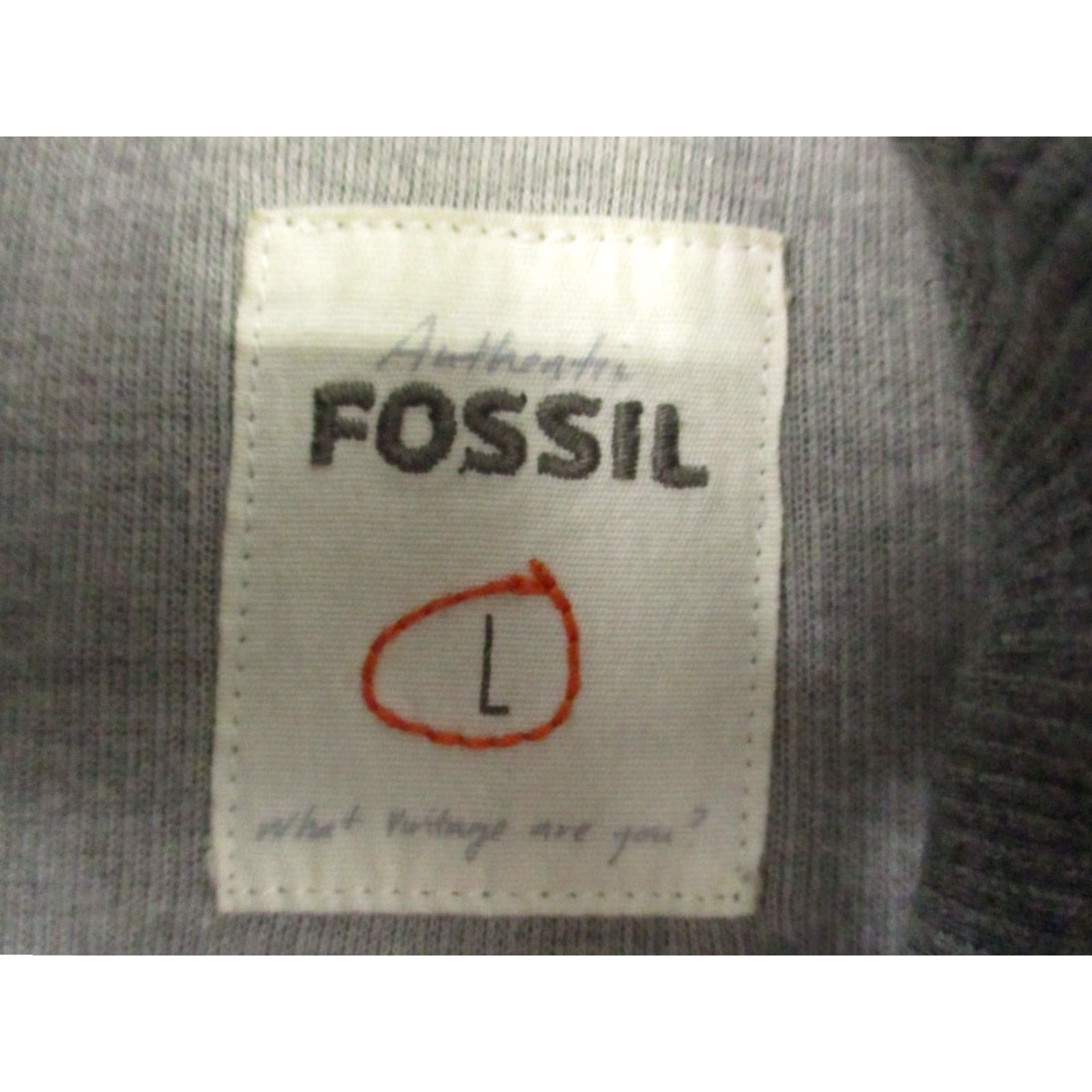 Fossil Fossil Jacket Men's Gray Large Full Zip Jacket Casual Fossil Gray Large Full Zip Mens Jacket Size US L / EU 52-54 / 3 - 6 Thumbnail