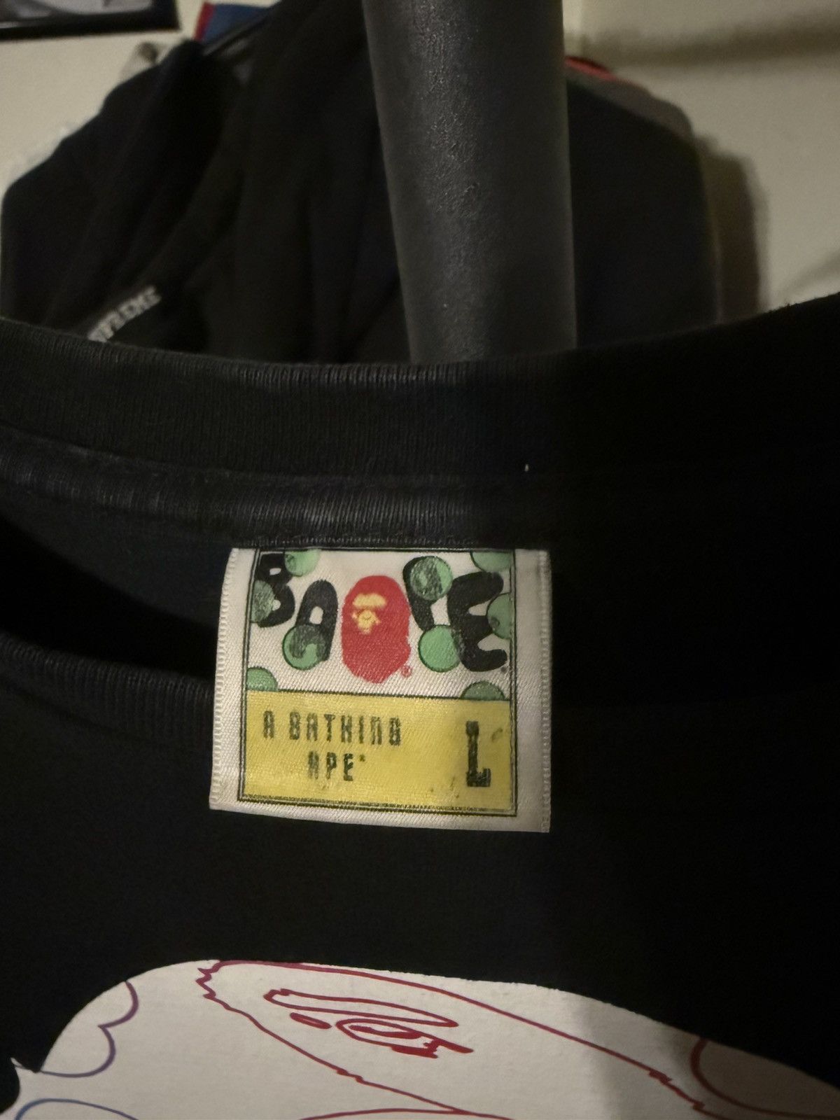 Bape Rare Bape Rainbow Big Logo tee Size US L / EU 52-54 / 3 - 3 Thumbnail