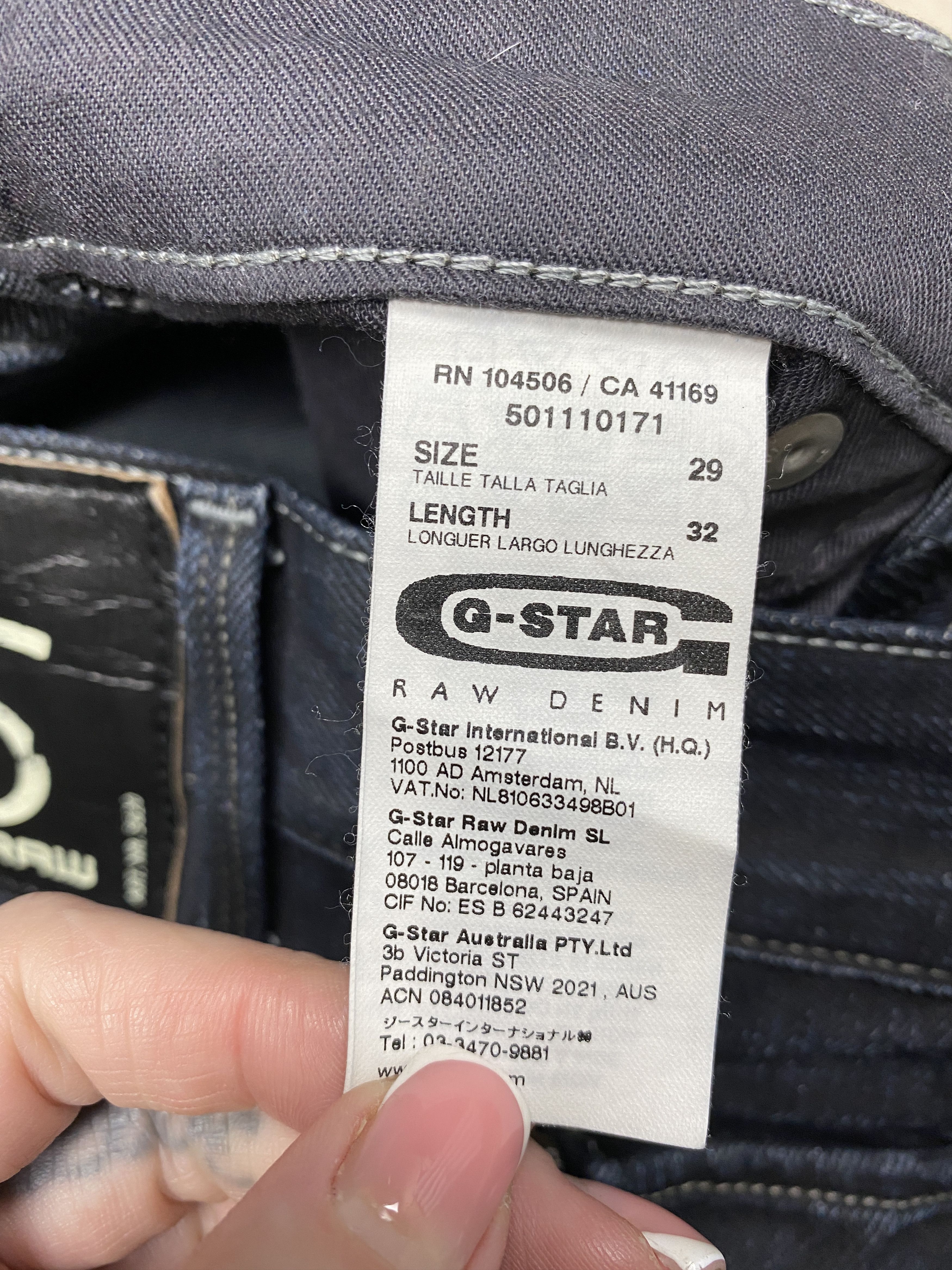 G-Star G Star Raw 5620 Vintage Denim Double Knee Pants Loose Jeans Size US 29 - 3 Thumbnail