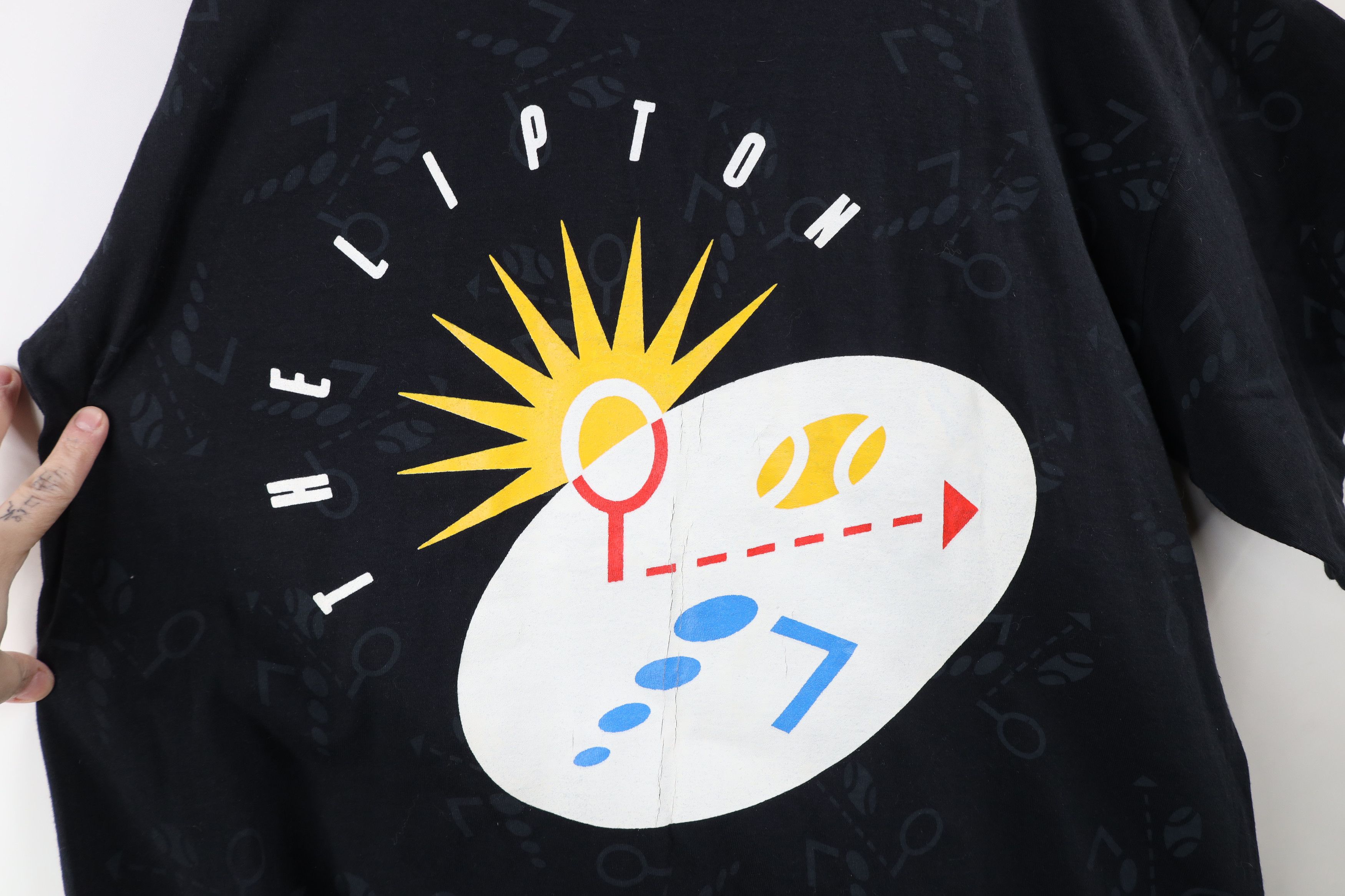 Nike × Vintage Vintage 90s Nike Challenge Court Tennis Lipton T-Shirt USA Size US XL / EU 56 / 4 - 4 Thumbnail