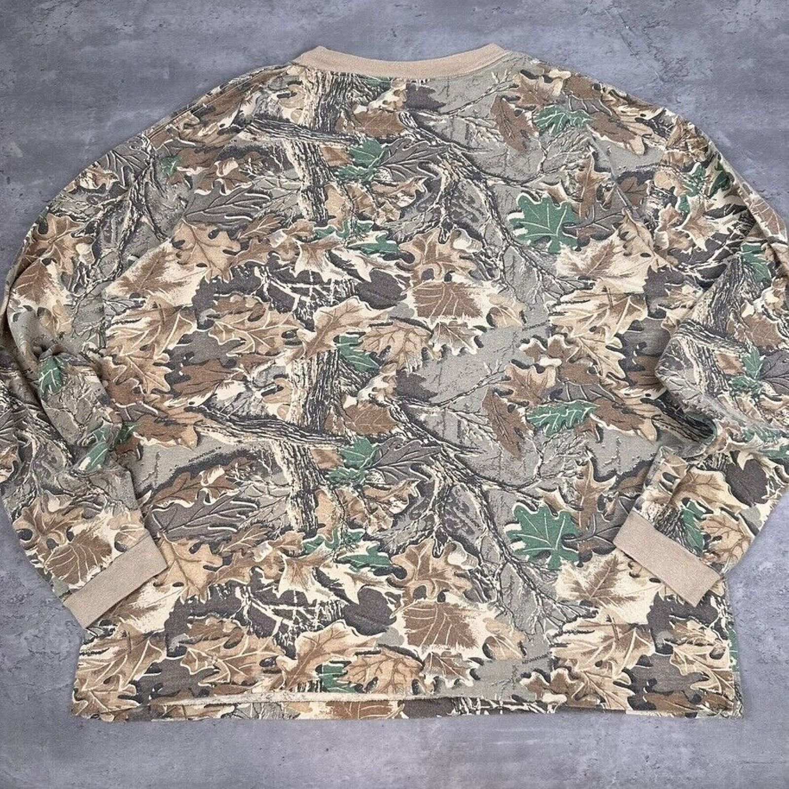 Vintage × Walls Vintage Walls Advantage Tree Leaf Camo Long Sleeve T Shirt Size US XXL / EU 58 / 5 - 7 Thumbnail