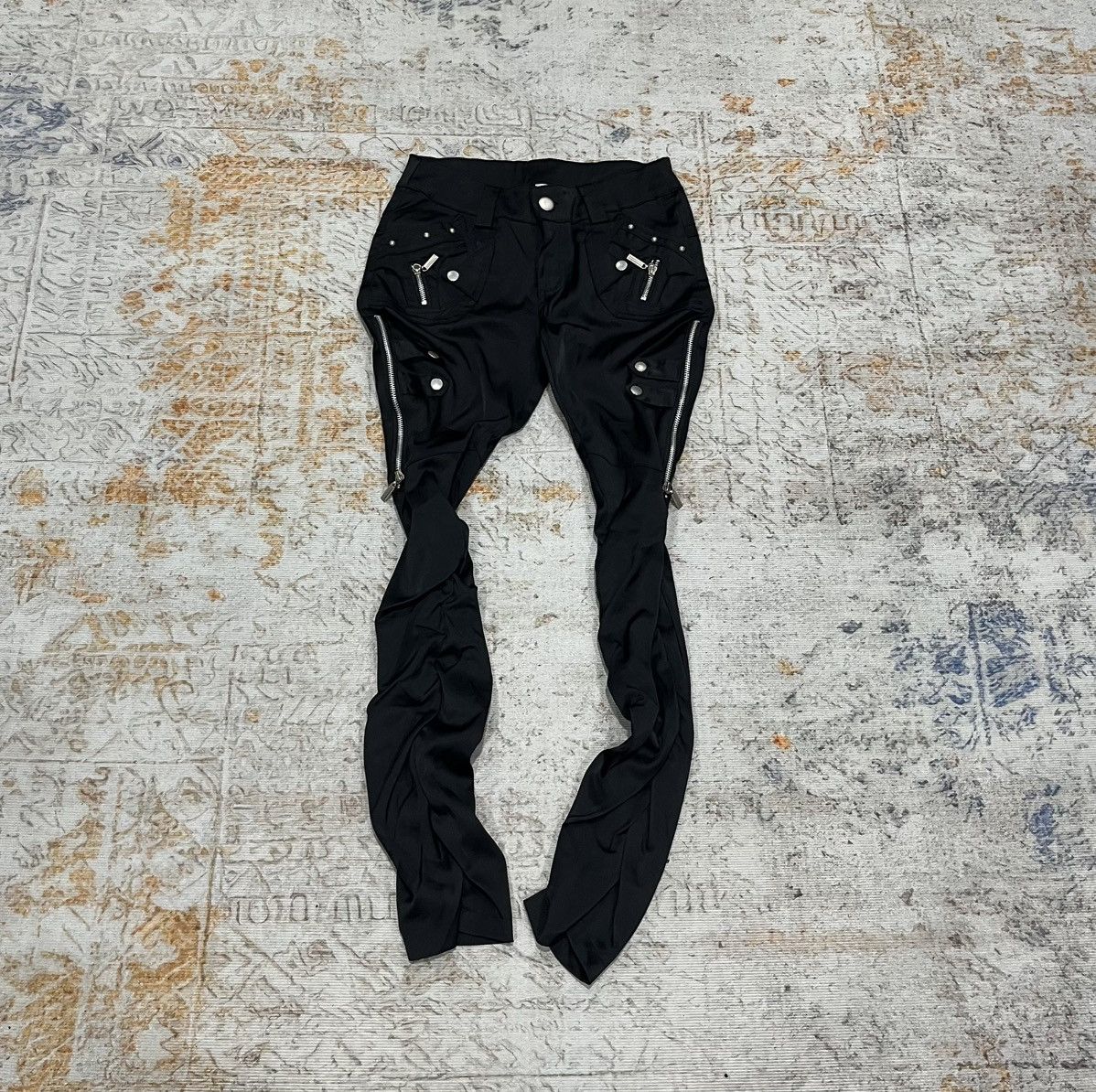 Japanese Brand Multizip Studded Punk Size US 28 / EU 44 - 1 Thumbnail