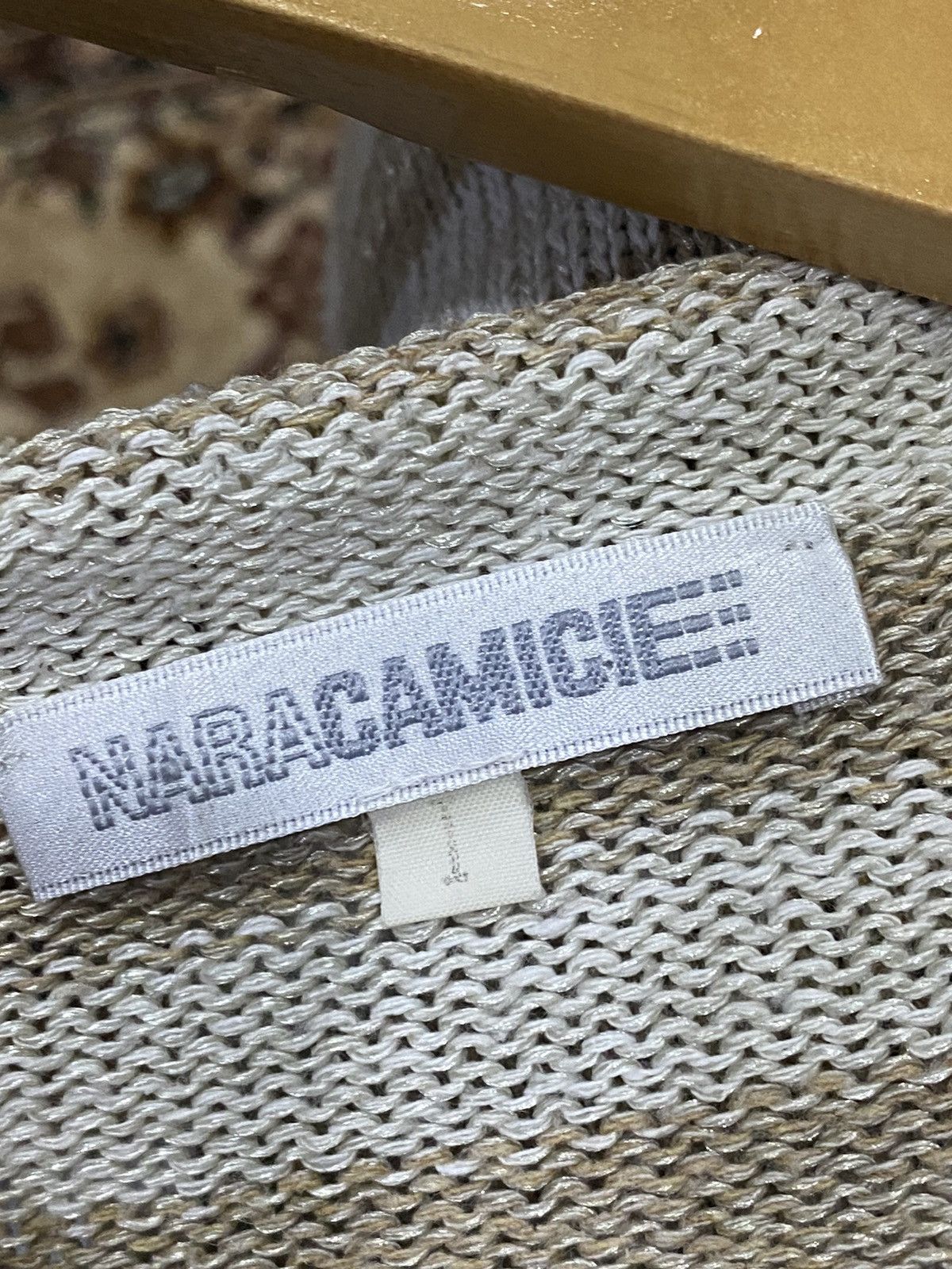 Japanese Brand × Vintage Naracamice Stripe Cardigan Size L / US 10 / IT 46 - 10 Thumbnail