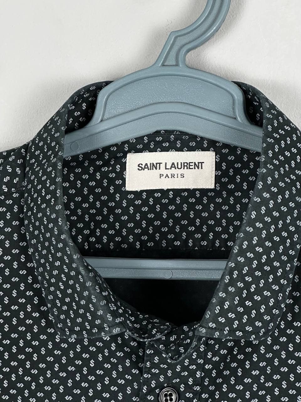 Saint Laurent Paris Saint Laurent Paris Dollar Sign Long Sleeve Shirt Size US XL / EU 56 / 4 - 4 Thumbnail