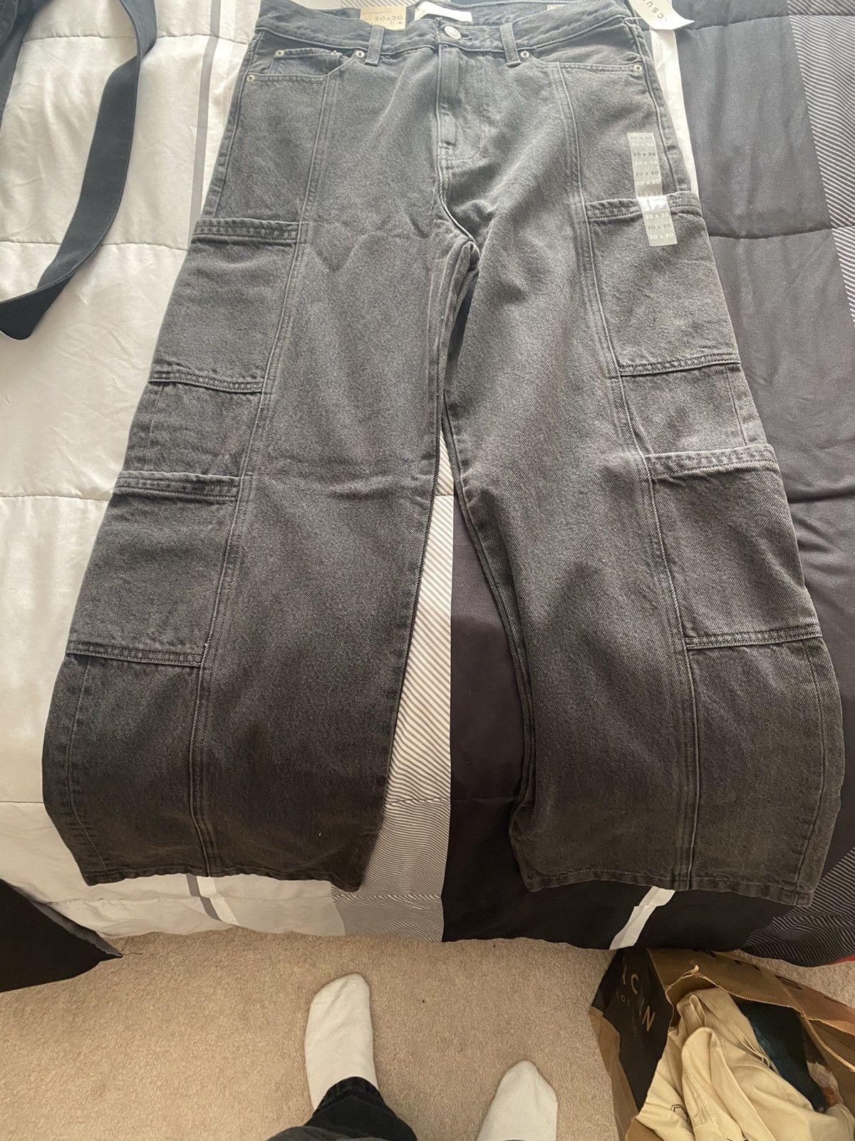 Pacsun PacSun Black Baggy Jeans Size US 30 / EU 46 - 2 Thumbnail