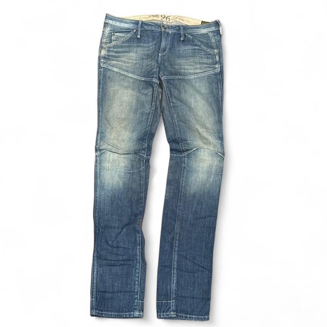 G-Star G Star Raw 96 Buckle Faded Skinny Tapered Low Rise Jeans Size US 30 / EU 46 - 3 Thumbnail