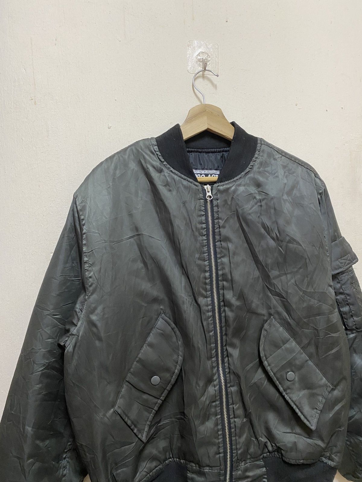 The Unbranded Brand Pro Act Bomber Jaket Black Colour Zipper Size US M / EU 48-50 / 2 - 5 Thumbnail