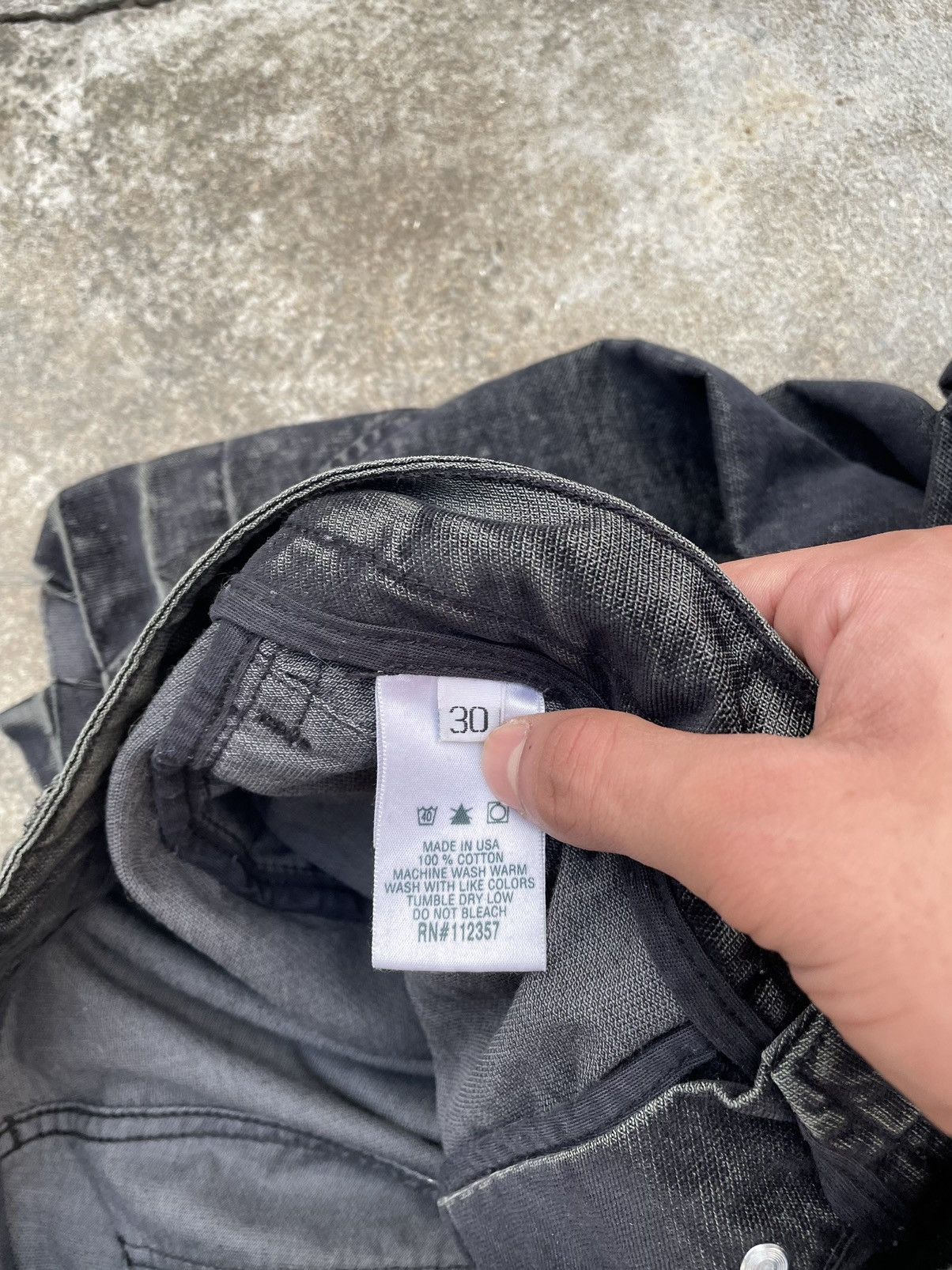 Rick Owens "SLAB" Diamond Cut Flared Denim Size US 33 - 9 Thumbnail