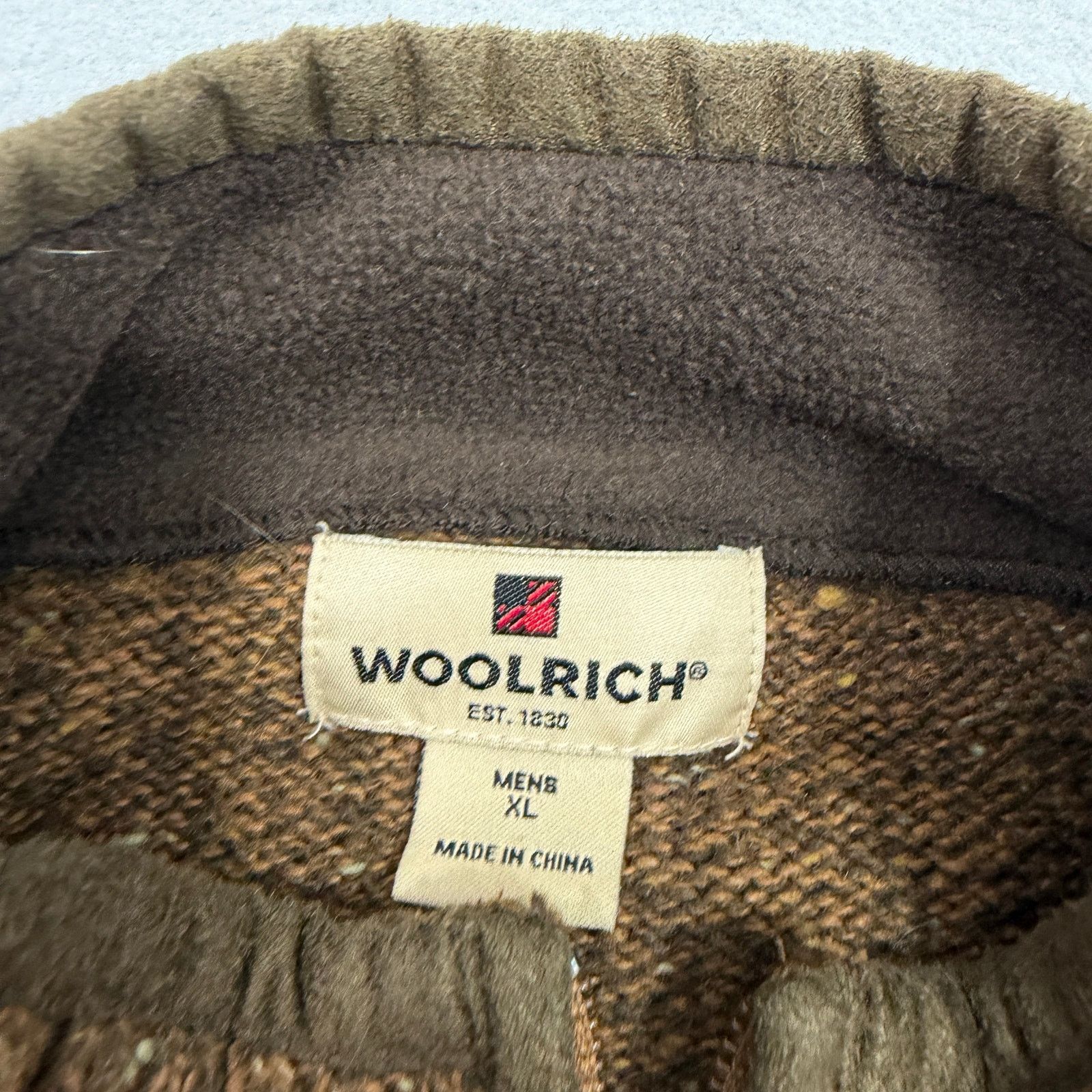 Vintage Woolrich Full Zip Wool Blend Sweater Men's Extra Large Size US XL / EU 56 / 4 - 5 Thumbnail