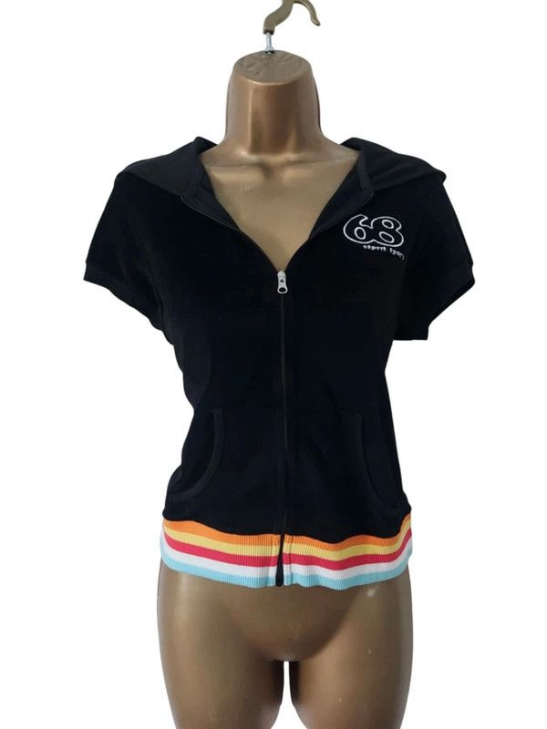 Vintage Vintage Short sleeve hoodie Size M / US 6-8 / IT 42-44 - 1 Thumbnail