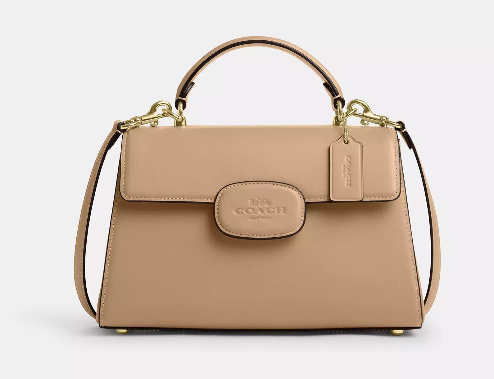 Coach Eliza Top Handle Bag Silver/Taupe CT852 Size ONE SIZE - 7 Thumbnail