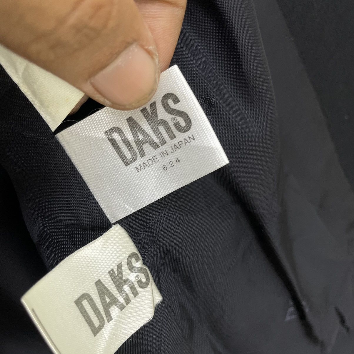 DAKS × Designer Daks London All Black Double Collar Jacket Size US M / EU 48-50 / 2 - 6 Thumbnail