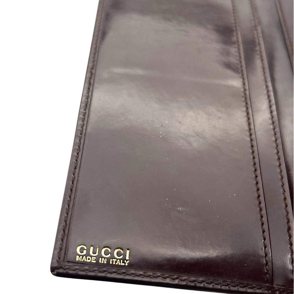 Gucci Gucci Long Wallet Vintage Brown Size ONE SIZE - 14 Thumbnail