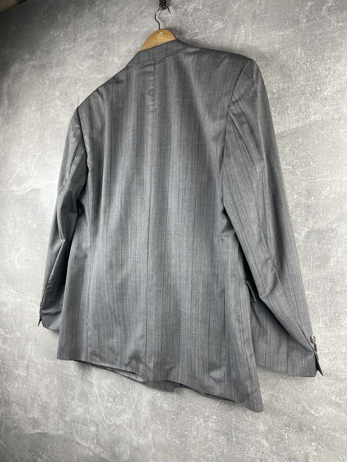 Yves Saint Laurent Yves Saint Laurent Difusion Hommes Double-Breasted Wool Suit Size 48R - 8 Thumbnail