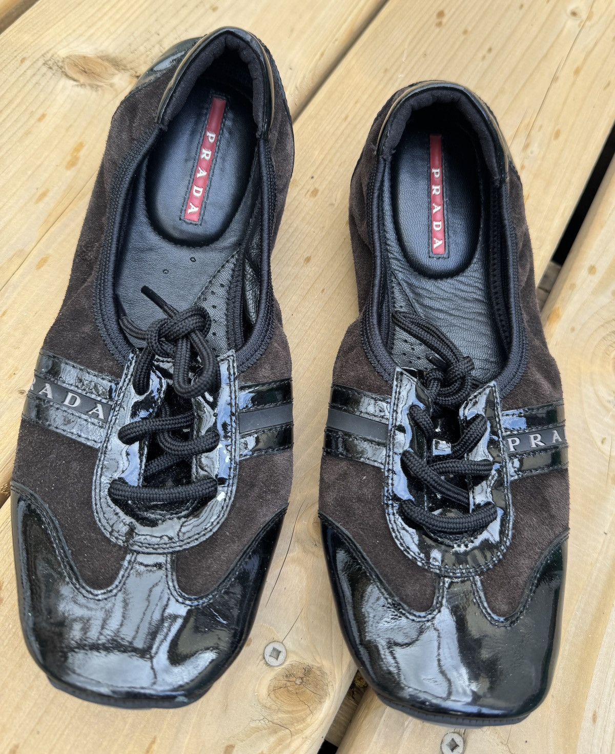 Prada Prada Vintage Ballet Lace-up Flats Size 37 Extremely Rare Size US 7 / IT 37 - 2 Thumbnail