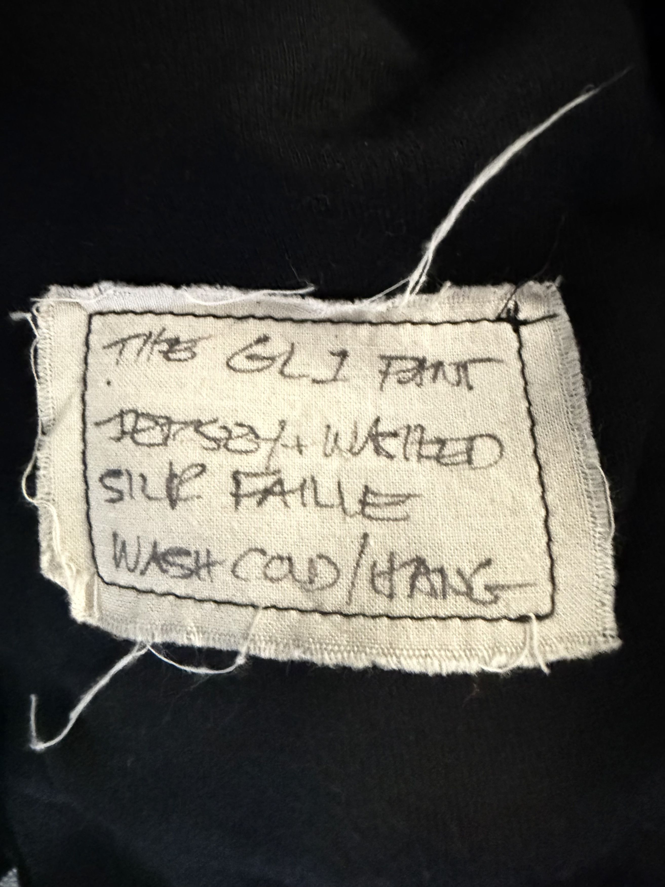 Greg Lauren Archive "The GL1 Pant" Jersey & Washed Silk Faille Size US 32 / EU 48 - 10 Thumbnail