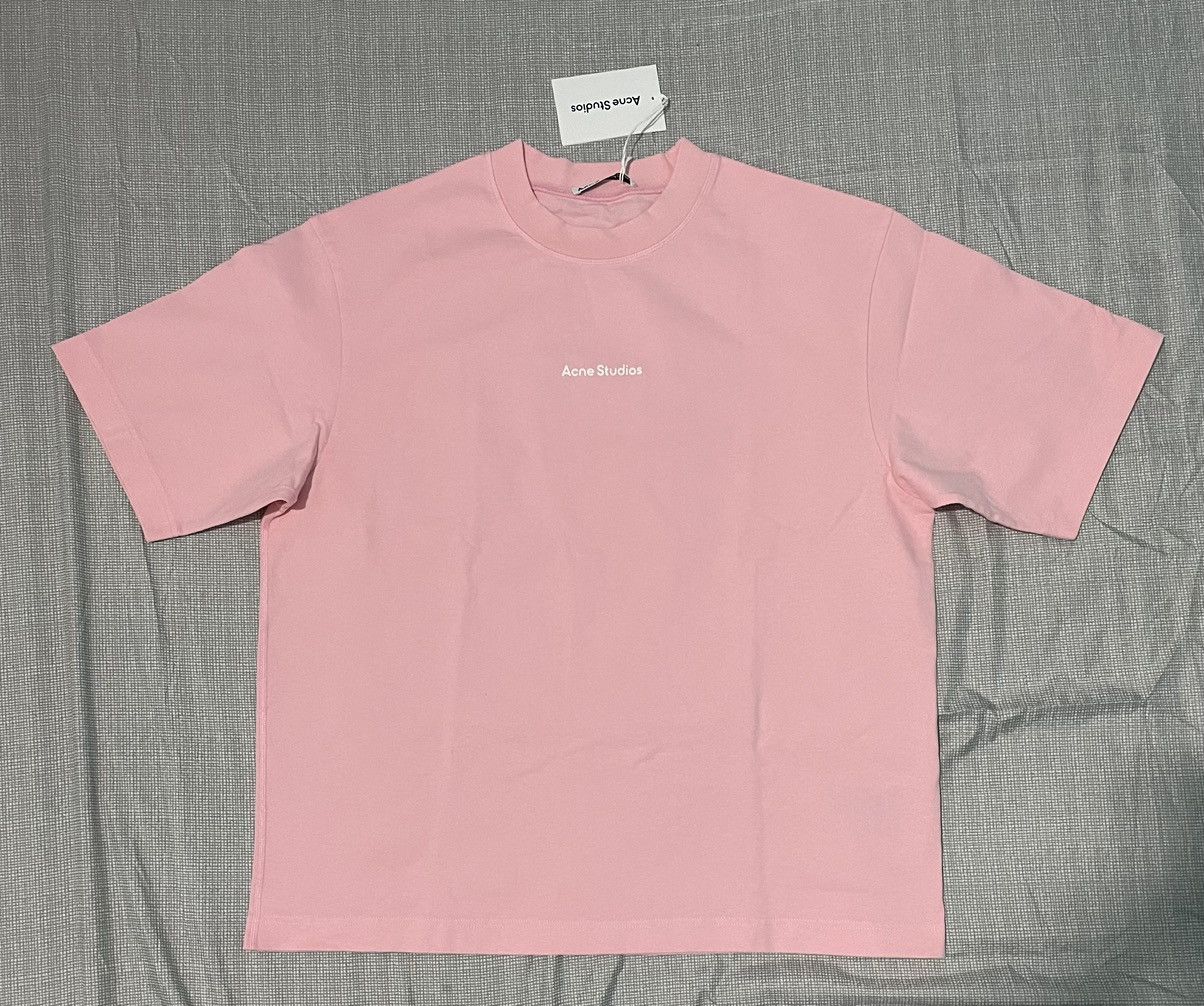 image of Acne Studios Pink Printed T-Shirt, Men's (Size XL)