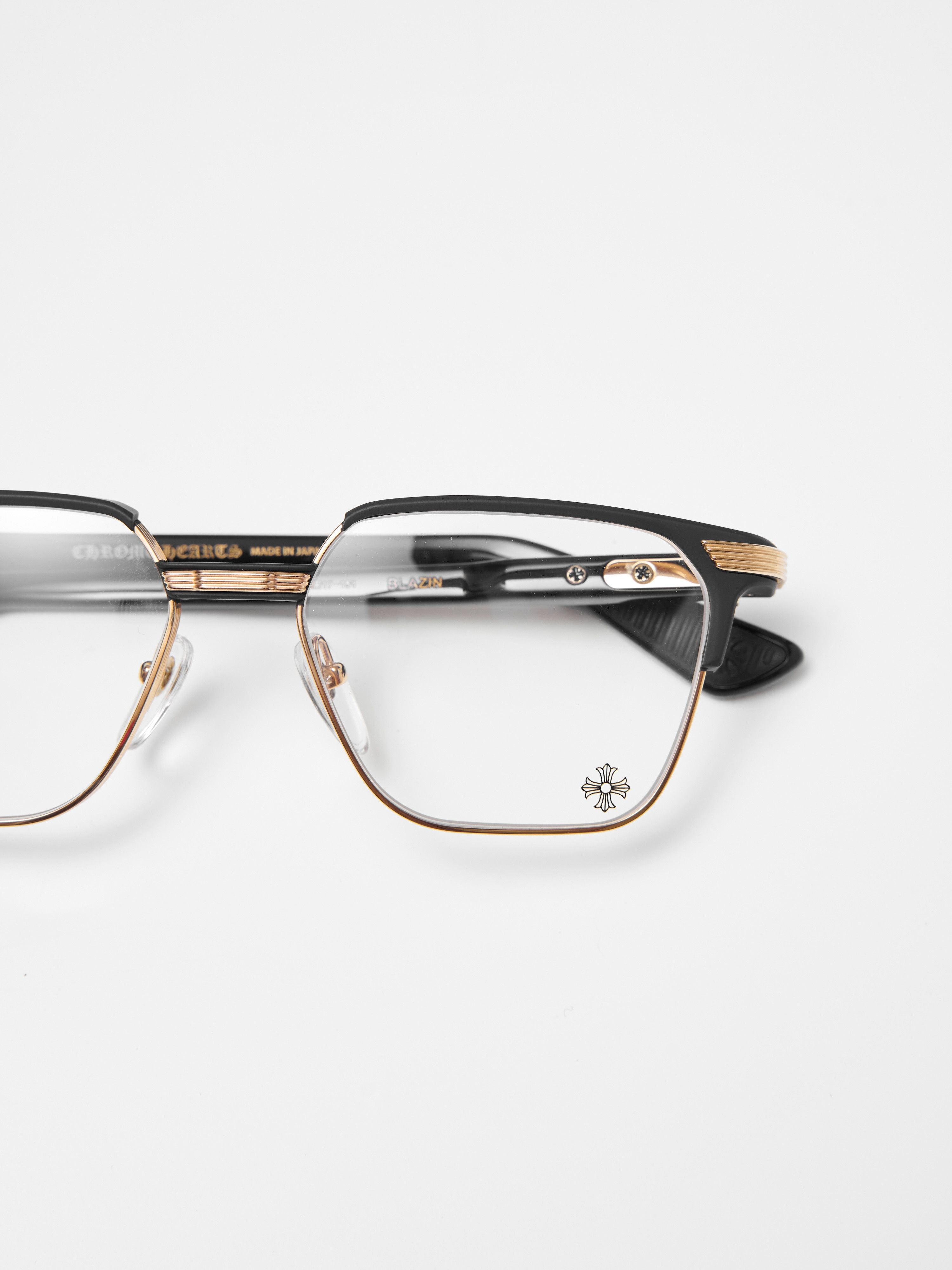 Chrome Hearts CHROME HEARTS BLAZIN MATTE BLACK/GOLD PLATED Size ONE SIZE - 3 Thumbnail