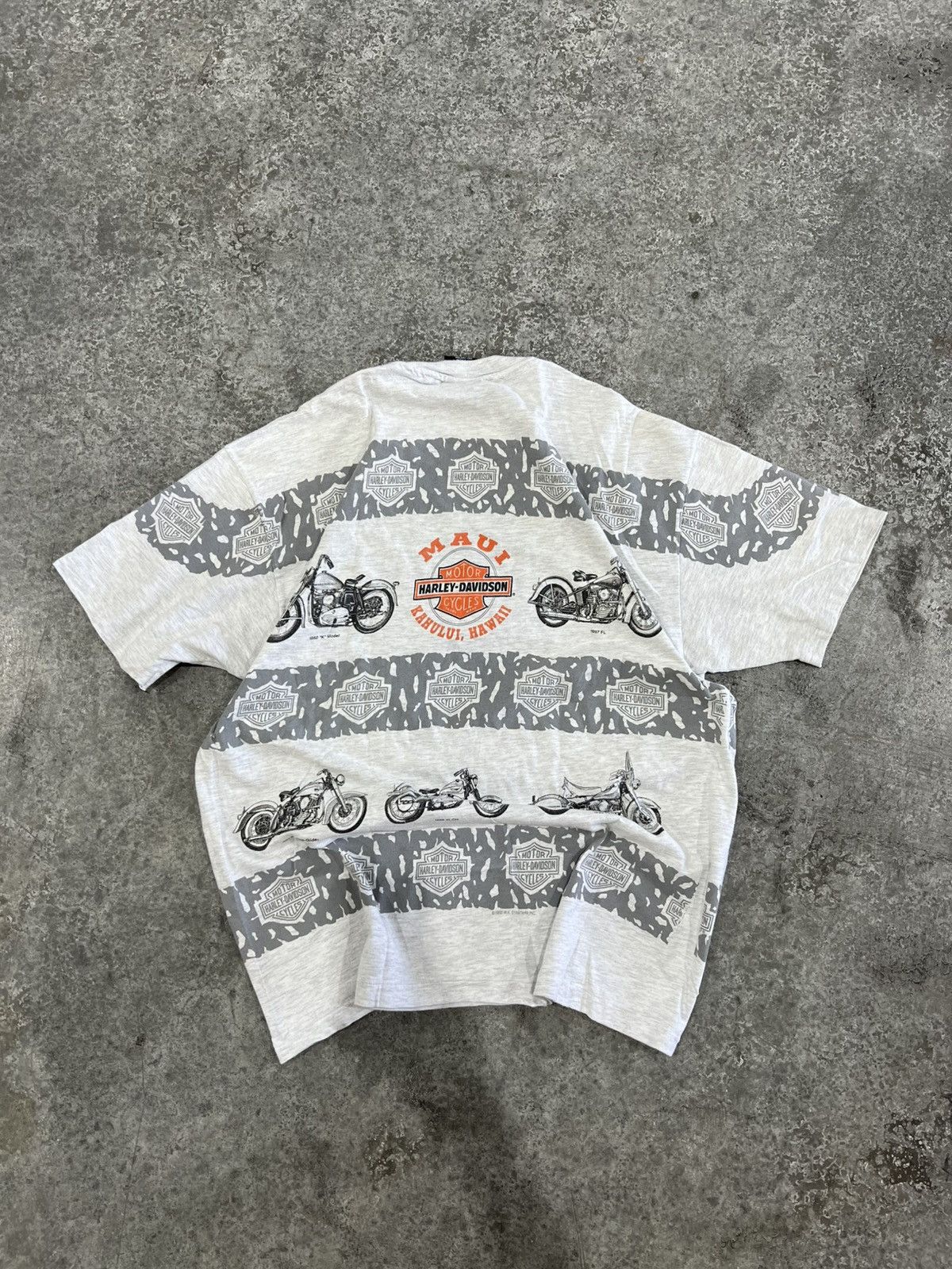 Harley Davidson × Vintage Vintage 90’s Harley Davidson AOP Size US XL / EU 56 / 4 - 2 Thumbnail