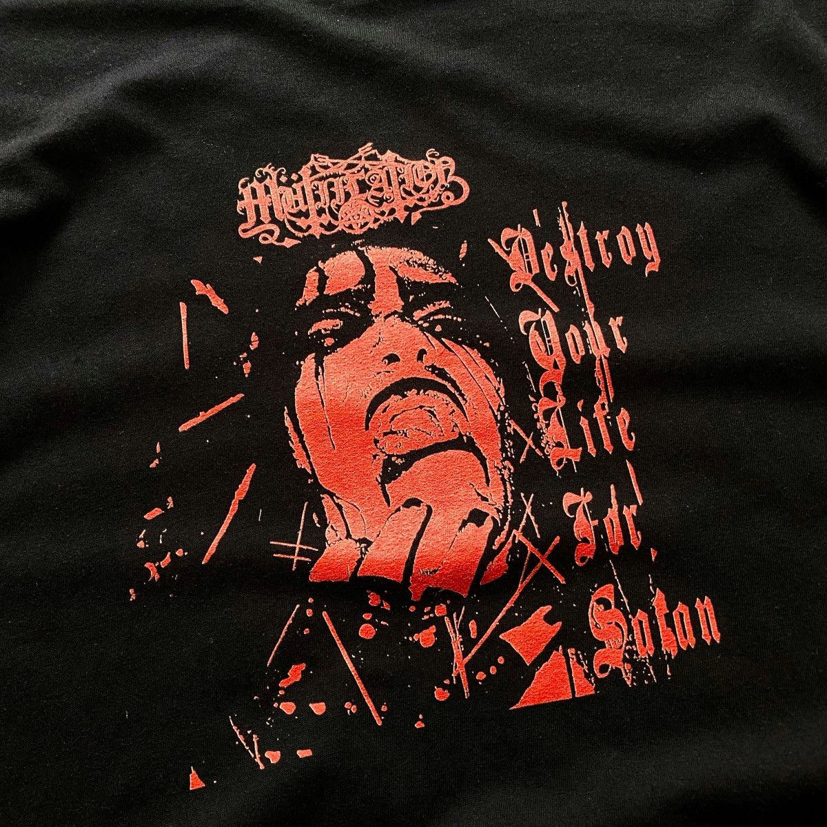 Band Tees Vintage Mutiilation Destroy Your Life For Satan T Shirt Size US S / EU 44-46 / 1 - 2 Thumbnail