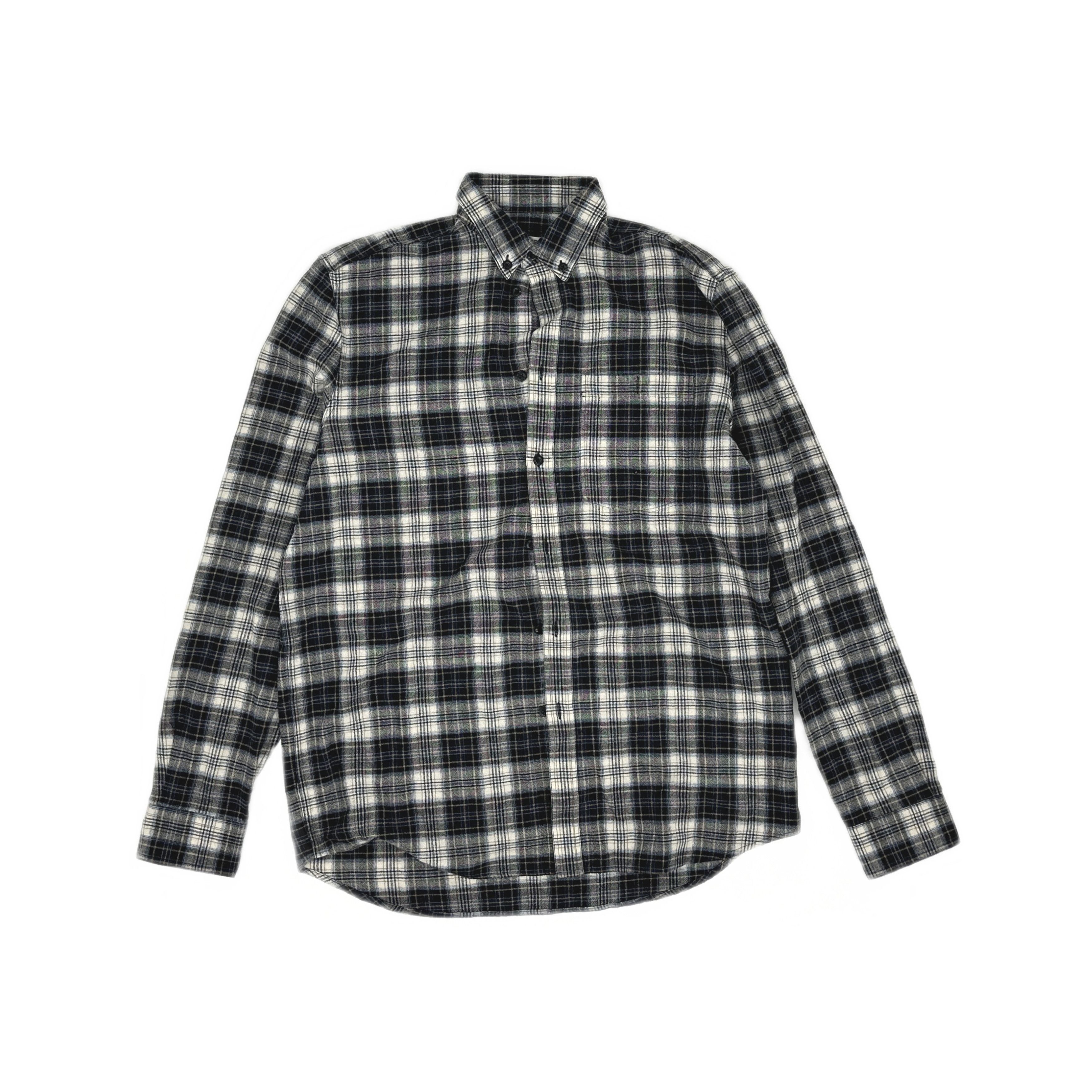 Givenchy Givenchy Eagle Embroidered Plaid Flannel Shirt Size 37 Size US S / EU 44-46 / 1 - 1 Thumbnail
