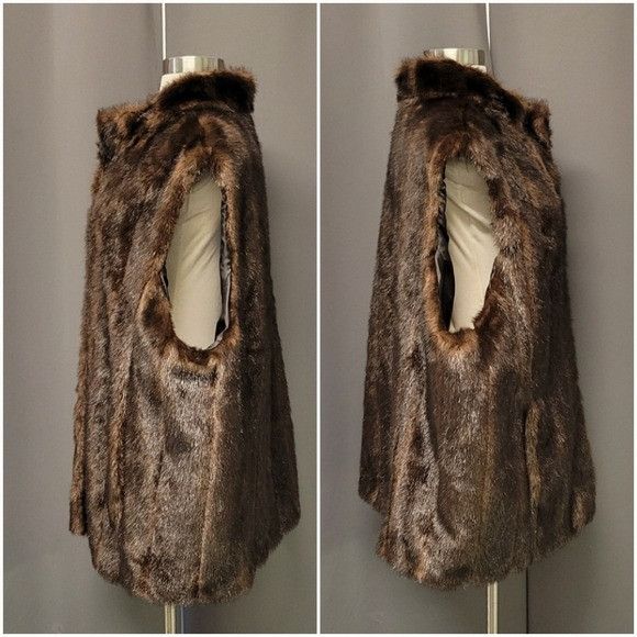 Other Donna Slayer's Fabulous Furs Brown Vegan Faux Fur Cozy Warm Size XXL / US 16-18 / IT 52-54 - 3 Thumbnail