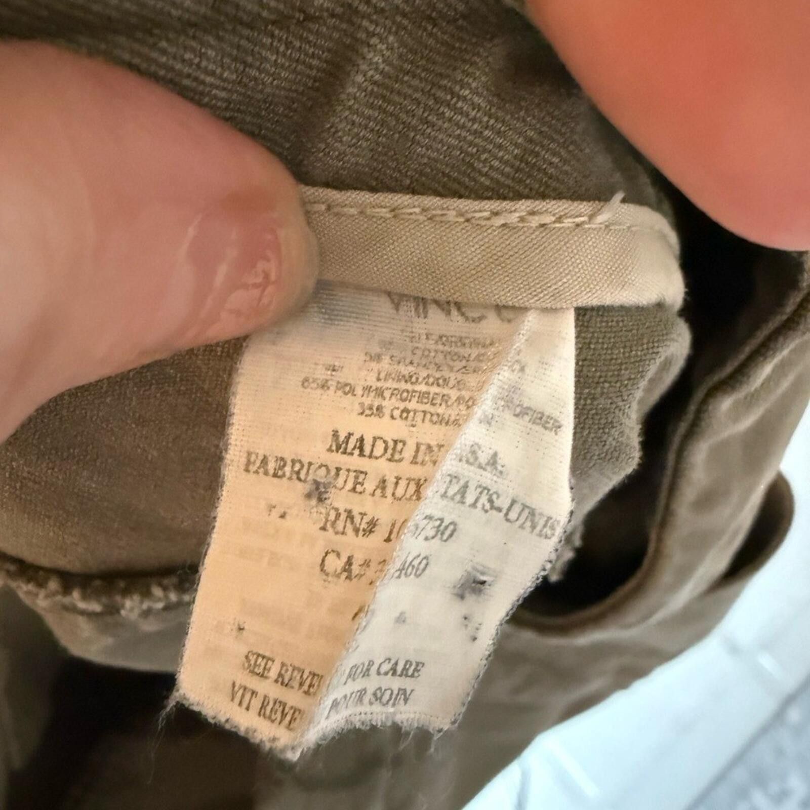 Vince Vince Olive Green Skinny Pants 2 Khaki Equestrian Zip Ankle Size 26" / US 2 / IT 38 - 8 Thumbnail