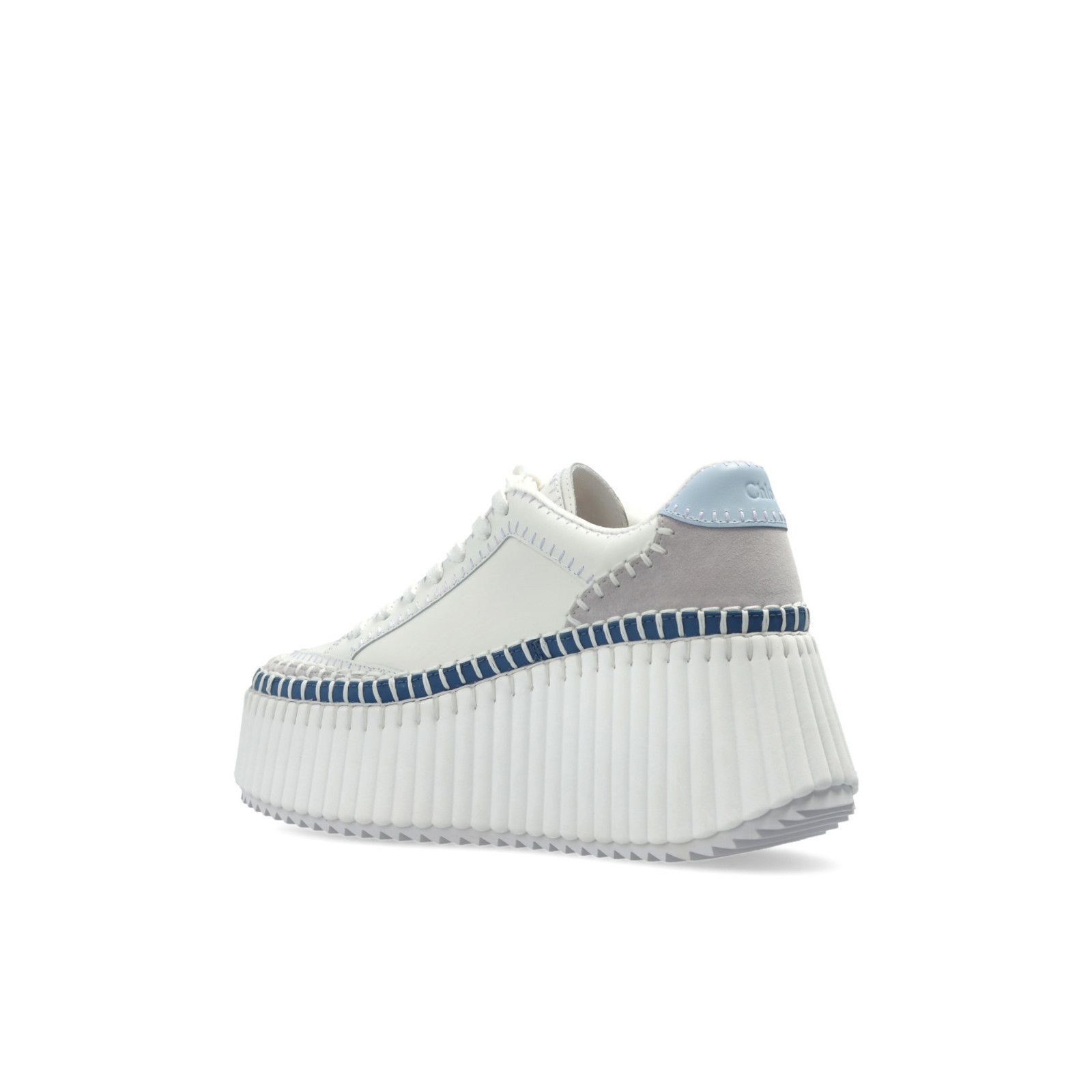 Chloe Chloe Platform White Leather Sneakers New & Authentic (Euro Size US 11 / IT 41 - 3 Thumbnail