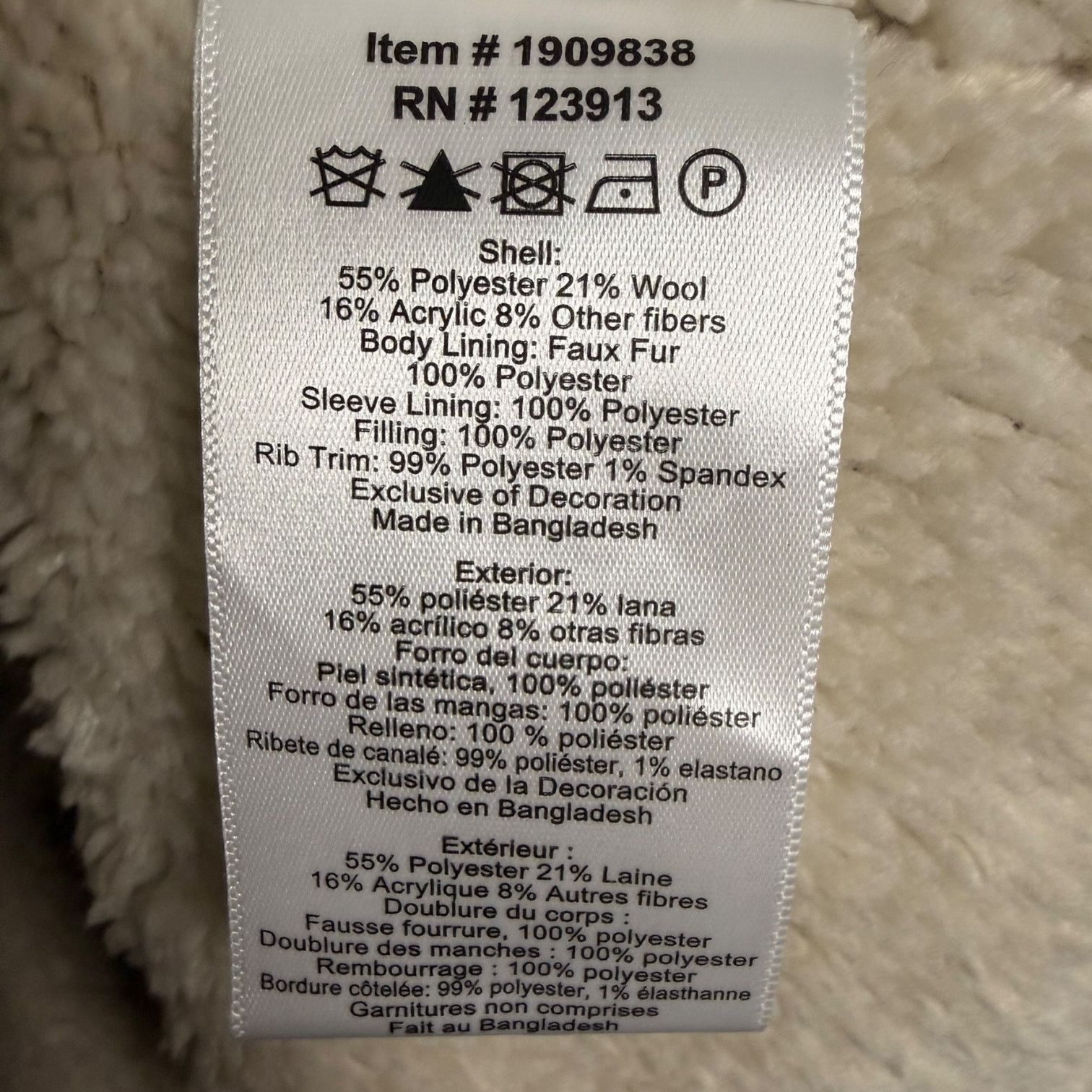 JACHS NY Jachs NY Navy Striped Flannel Shacket Faux Fur Lined NWT - L Size US L / EU 52-54 / 3 - 9 Thumbnail