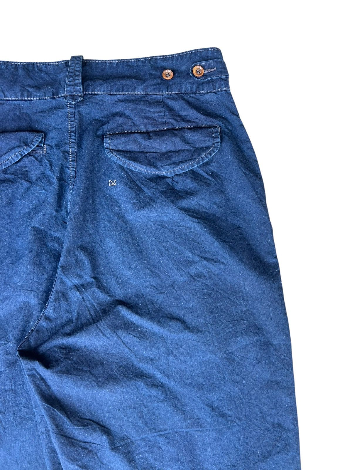 45rpm × Indigo 45rpm Japan Indigo Cotton Poplin Gurkha Trouser Pant Loose Size US 32 / EU 48 - 17 Thumbnail