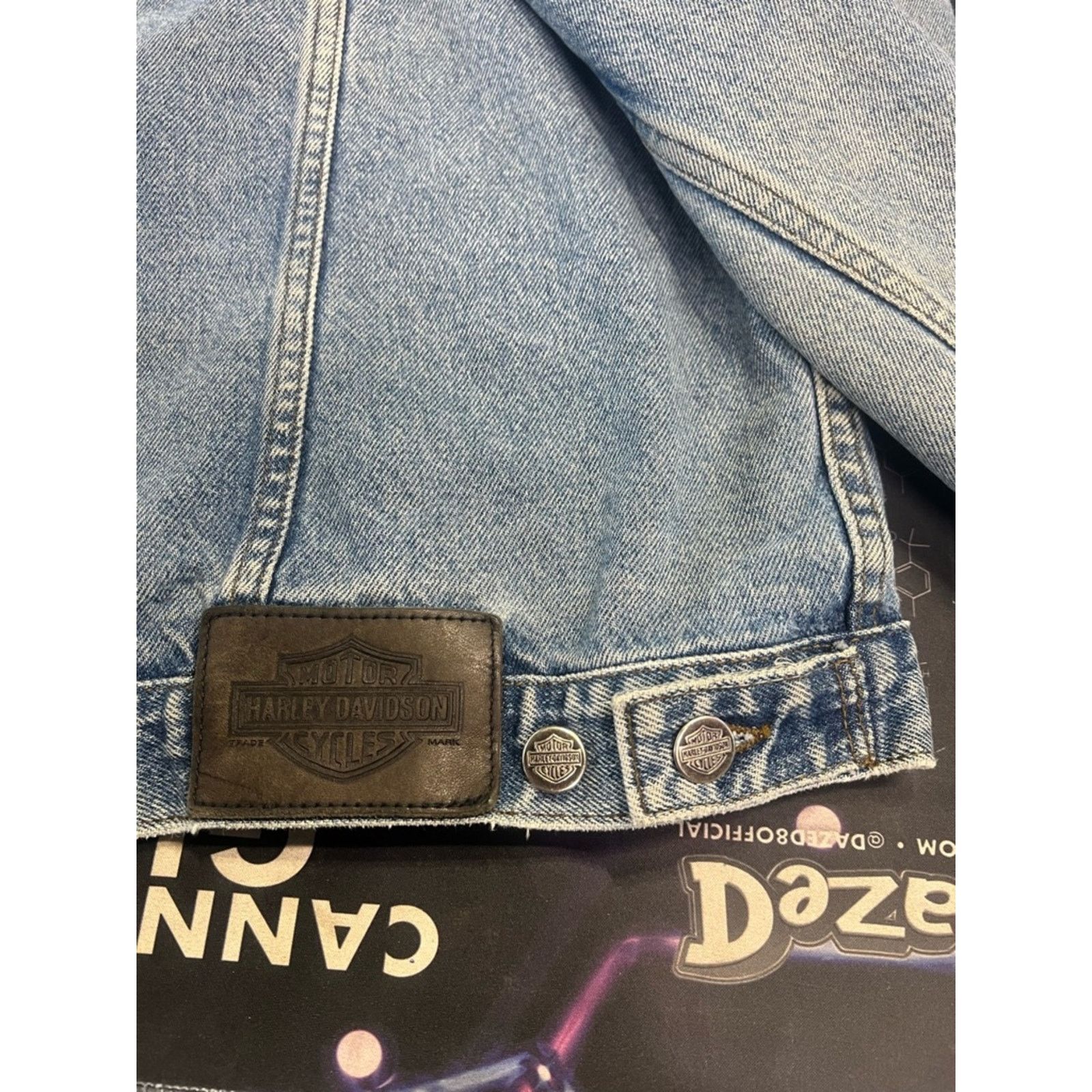 Harley Davidson Vintage Harley-Davidson Sherpa Lined Denim Jacket Size US XL / EU 56 / 4 - 5 Thumbnail