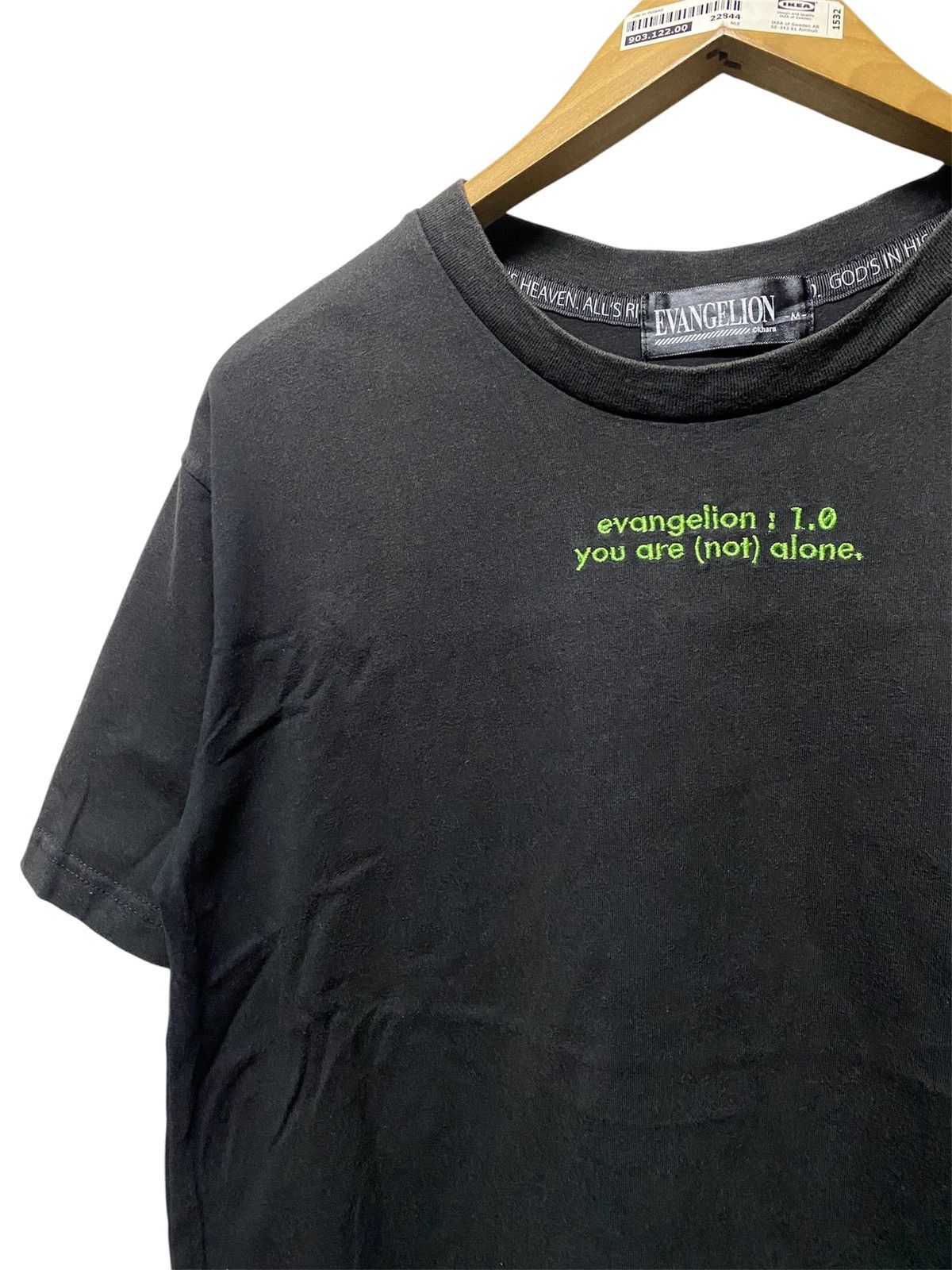 Anime Evangelion 1.0 You Are Not Alone Embroidered Anime Tee Size US M / EU 48-50 / 2 - 3 Thumbnail