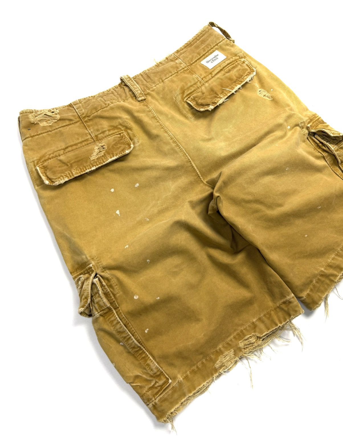 Abercrombie & Fitch Abercrombie & Fitch Vintage Paint Distress Cargo Shorts Y2K Size US 32 / EU 48 - 4 Thumbnail
