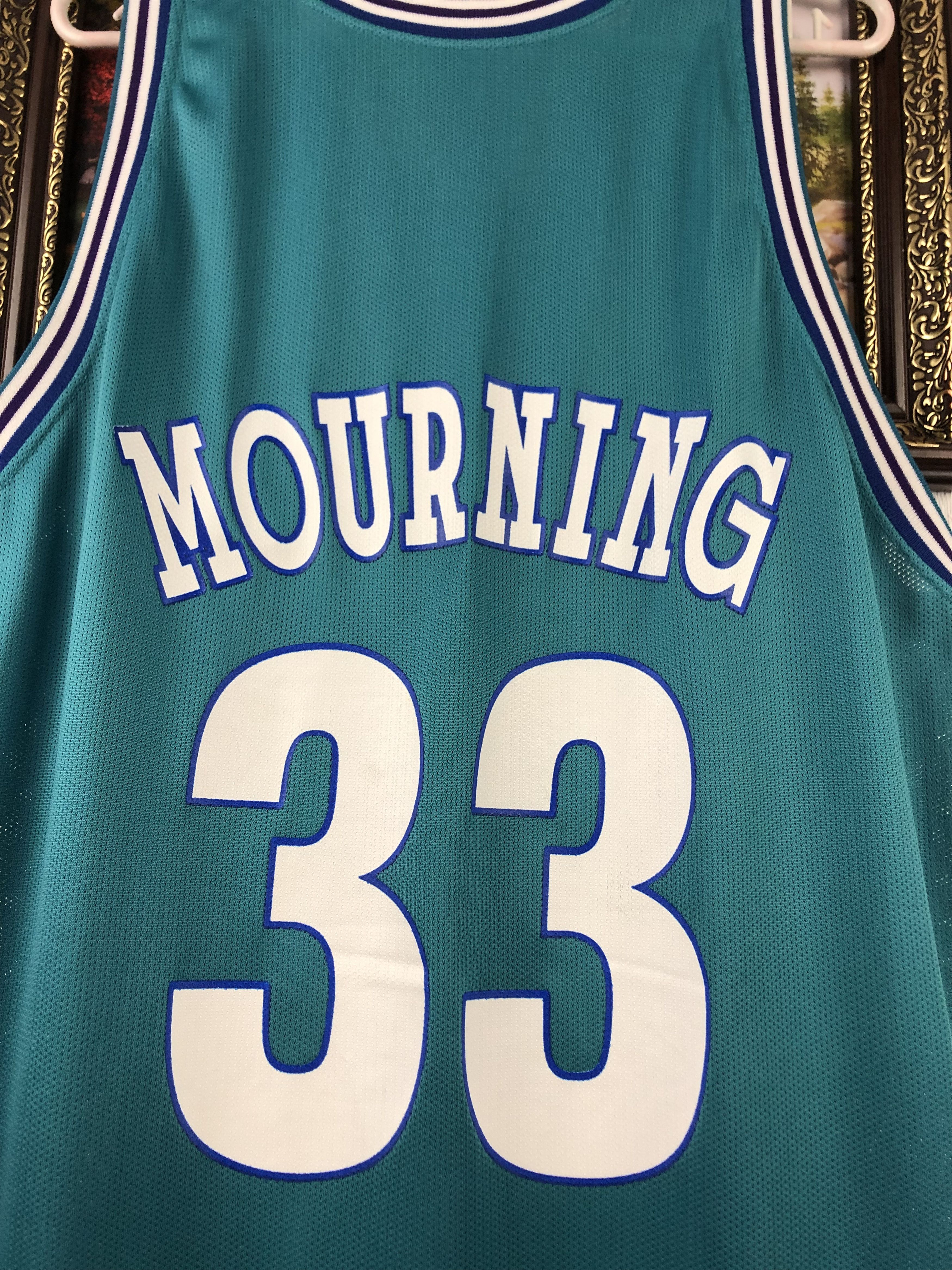 Champion Vintage Mourning Charlotte Hornets Jersey Champion Shirt Size US XL / EU 56 / 4 - 13 Thumbnail