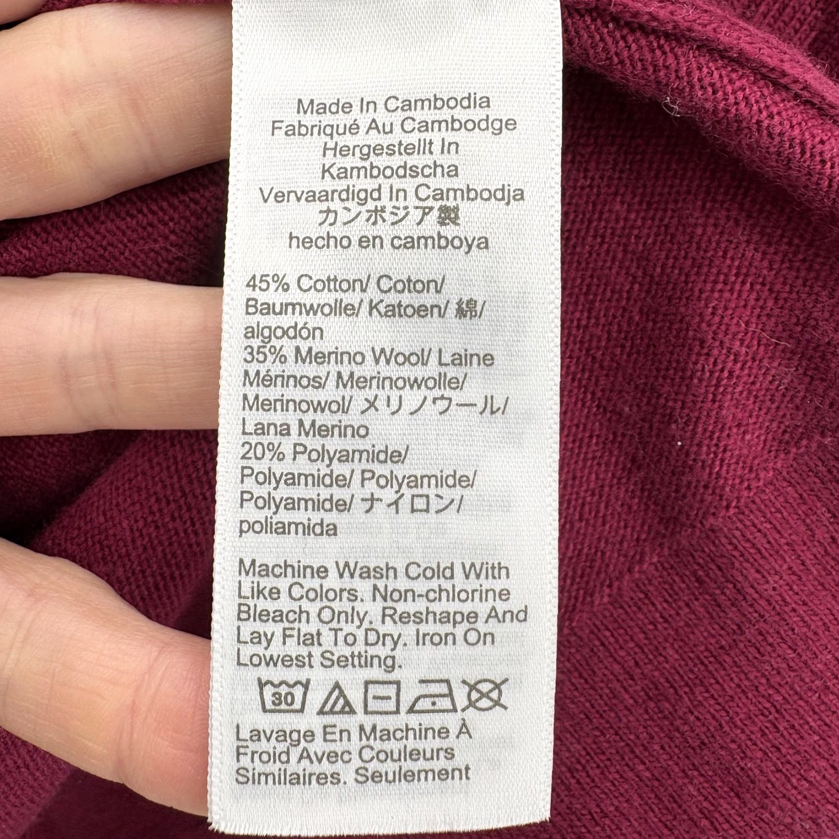 J.Crew J.CREW Sweater Womens XL Red Crew Neck Knit Pullover Casual NWT Merino Wool Cotton Tight-Knit Vintage: No Size XL / US 12-14 / IT 48-50 - 6 Thumbnail