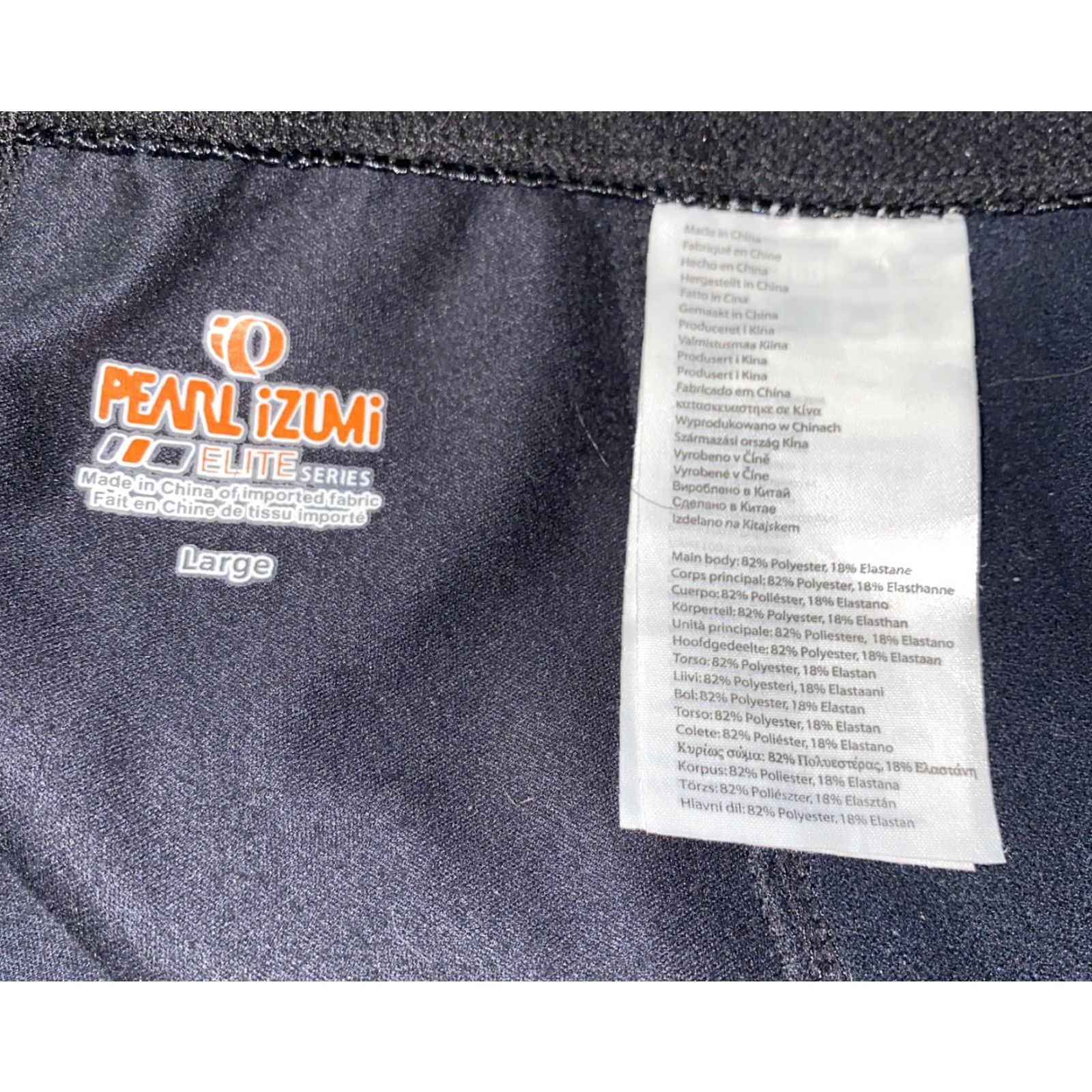PEARL iZUMi Pearl Izumi Womens Black Polyester/Elastane Athletic Cycling Pants L Size 36" / US 14 / IT 50 - 6 Thumbnail