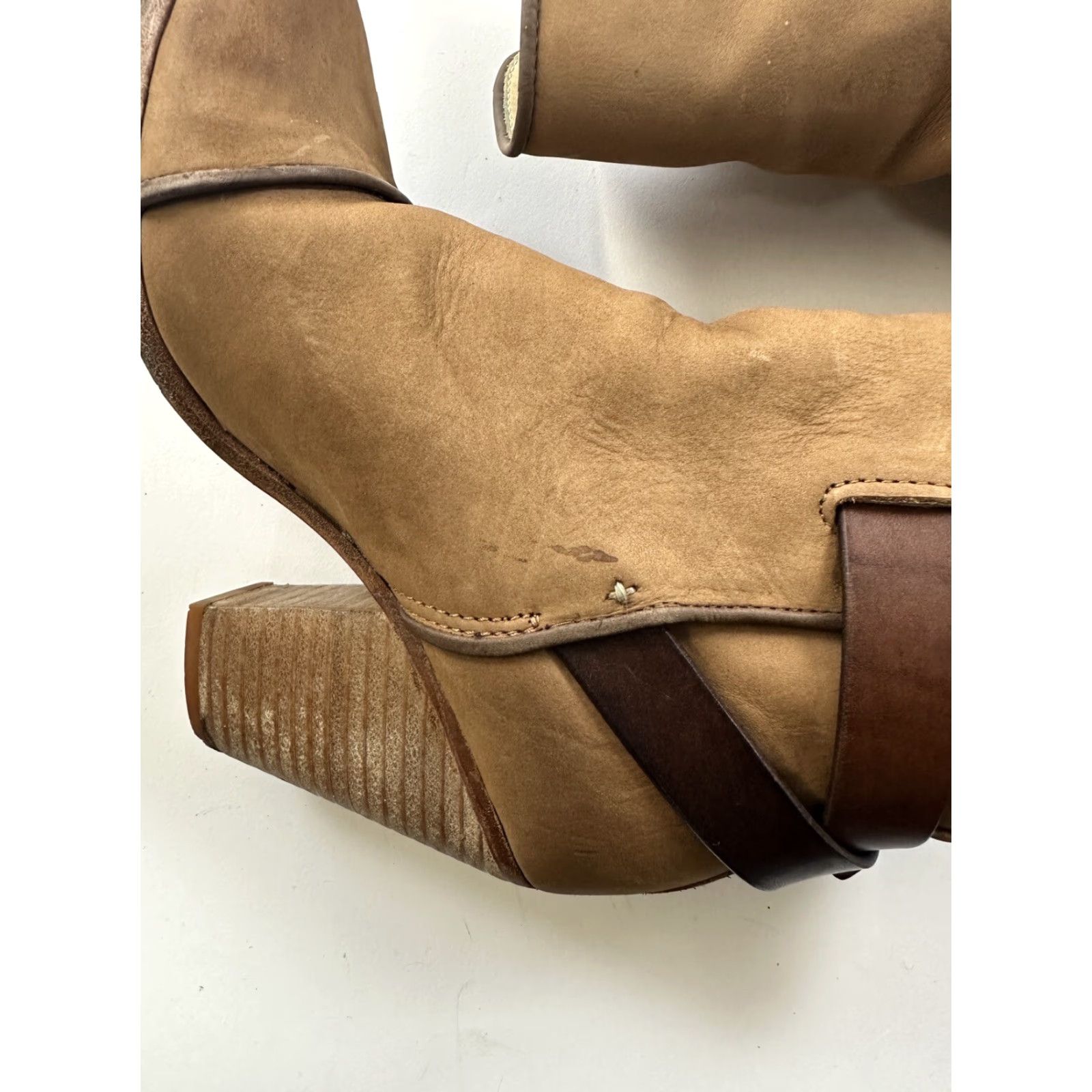 Rag & Bone Rag & Bone Kinsey Boots Women’s 5 Brown Suede Ankle Strap Block Heel High Casual Modern Shopping Going Out Shoes Womens Size US 5 / IT 35 - 3 Thumbnail