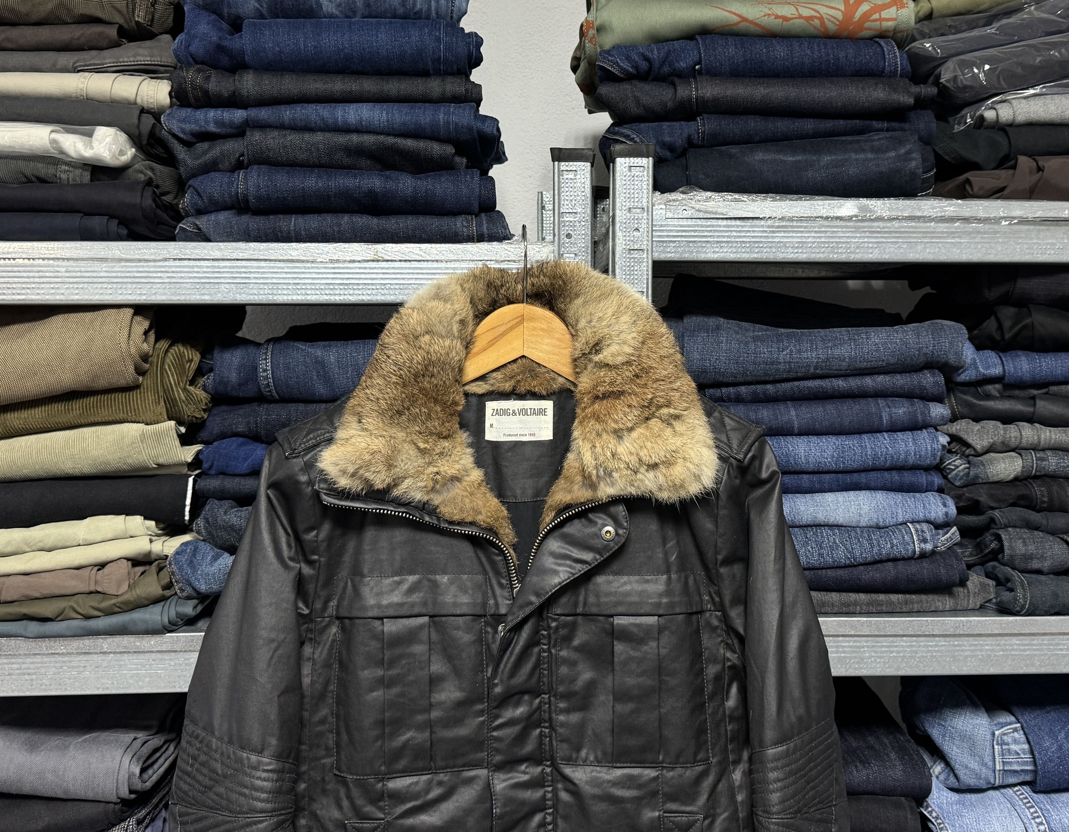 Zadig & Voltaire RRP 500$ Zadig & Voltaire Kamil Fur Biker Womens Jacket Size S / US 4 / IT 40 - 2 Thumbnail