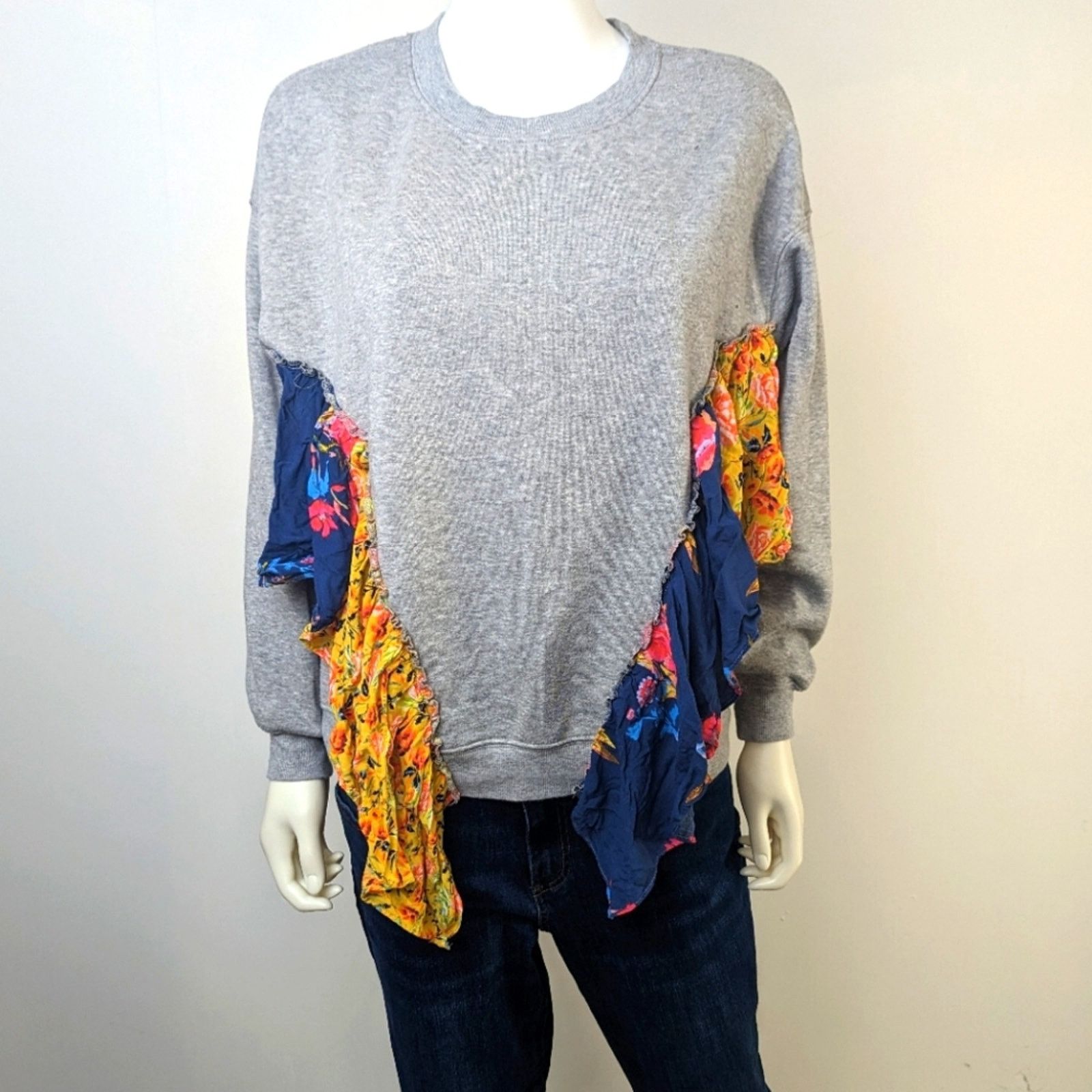 Free People Free People " She's Just Cute " Crewneck Sweater Size S / US 4 / IT 40 - 2 Thumbnail