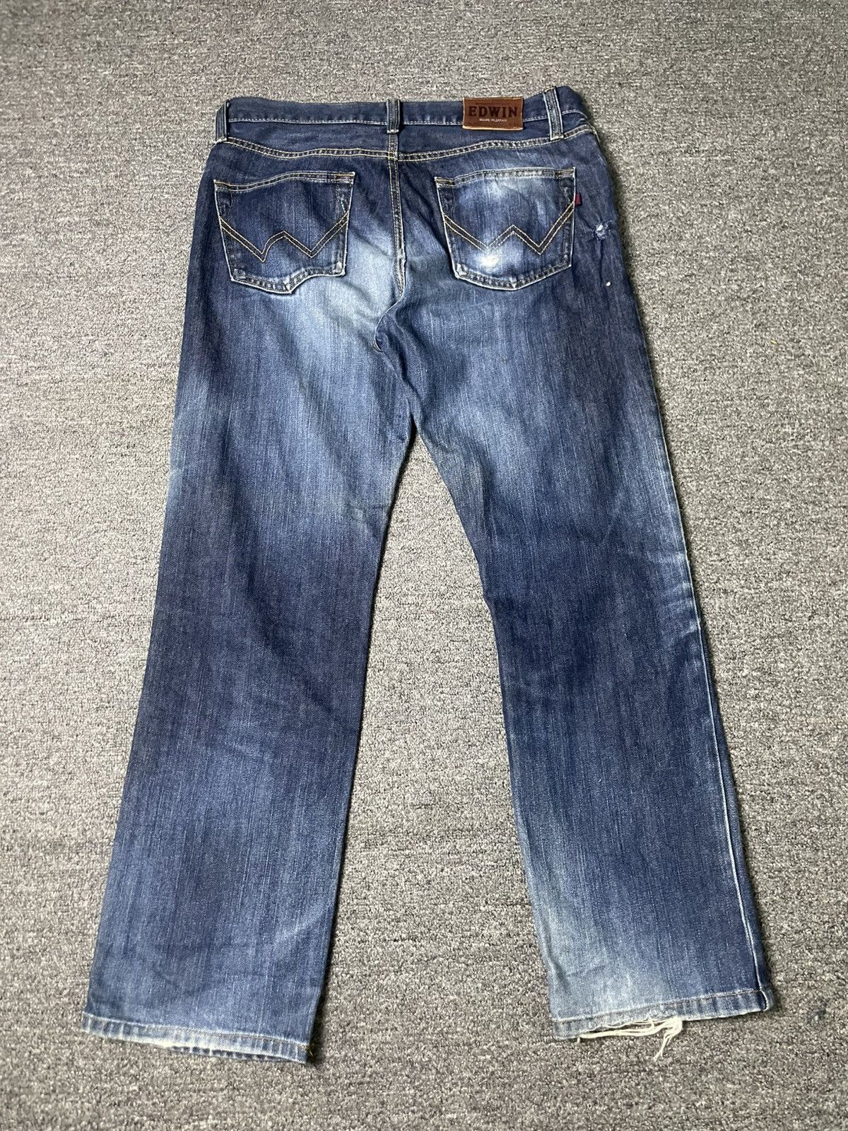 Edwin × Japanese Brand × Vintage Vintage EDWIN Straight Cut Jeans (84) Size US 34 / EU 50 - 11 Thumbnail