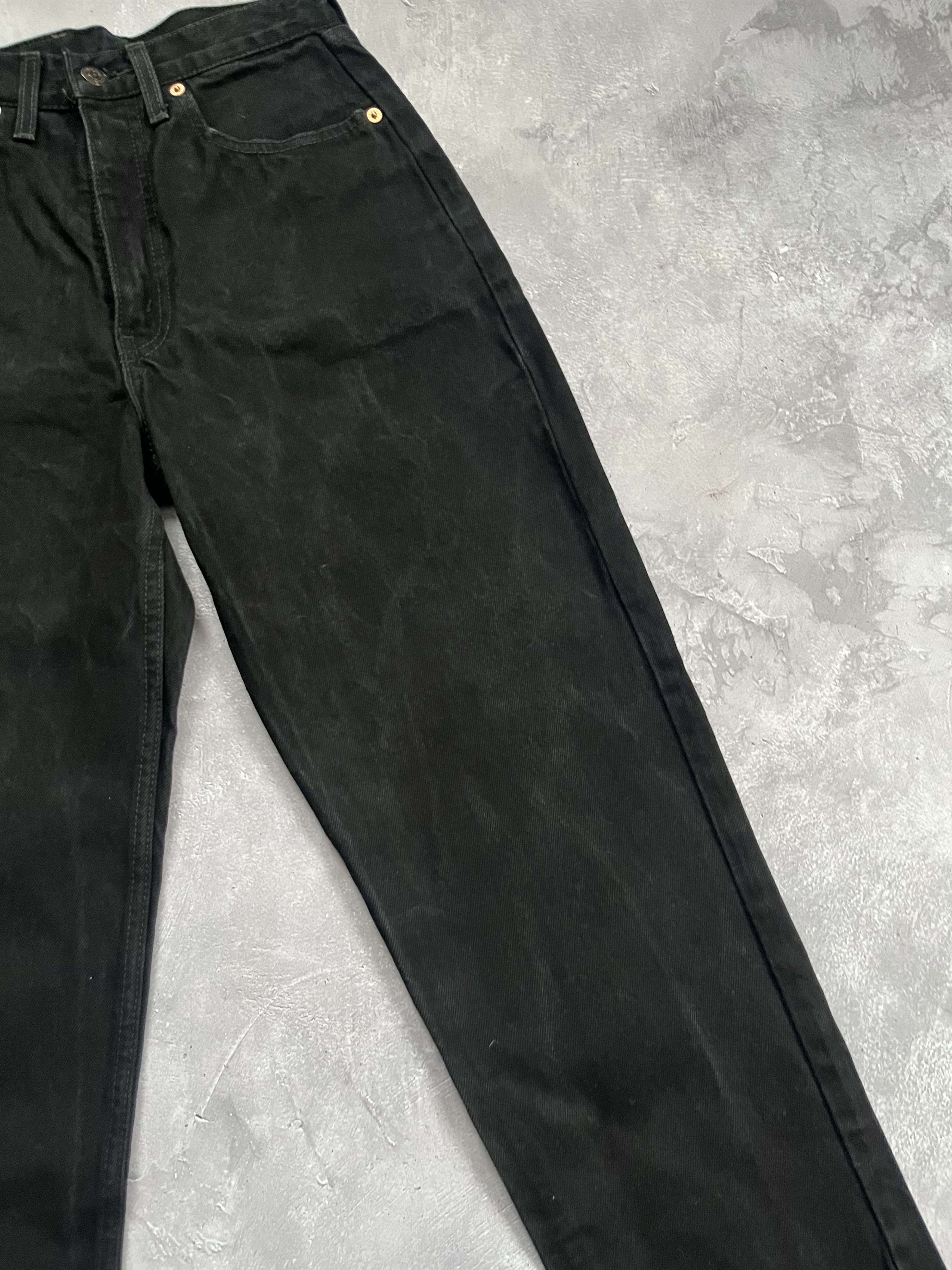 Levi's Vintage LEVIS 881 high waist ribcage mom JEANS Black W29 L32 Size 29" - 7 Thumbnail