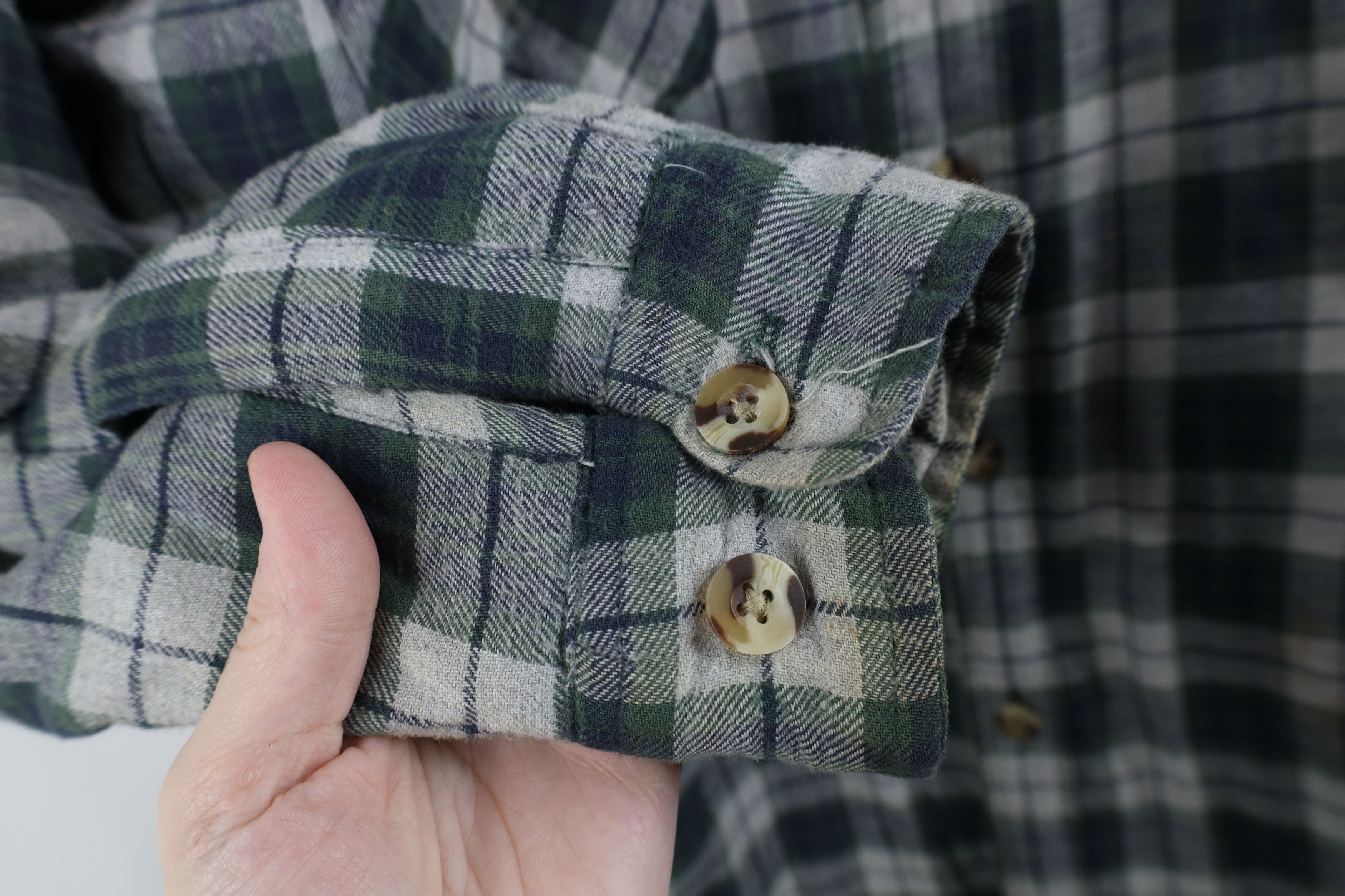 Vintage Vintage 90s Streetwear Flannel Button Shirt Jacket Jac Shirt Size US L / EU 52-54 / 3 - 7 Thumbnail