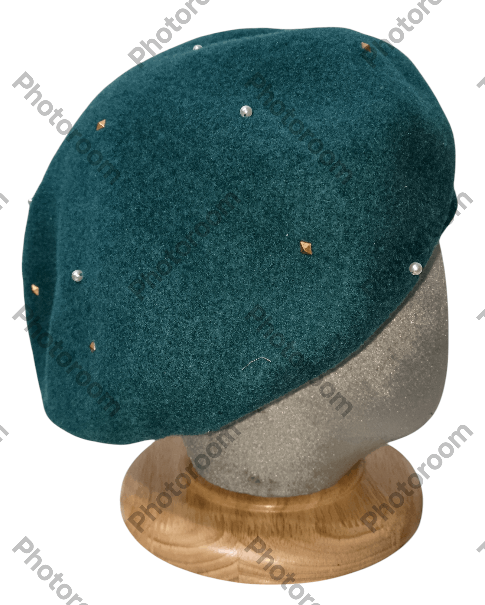 Japanese Brand × Orient × Vintage VINTAGE ORIENT PIU STUDDED BERET HAT Size ONE SIZE - 3 Thumbnail