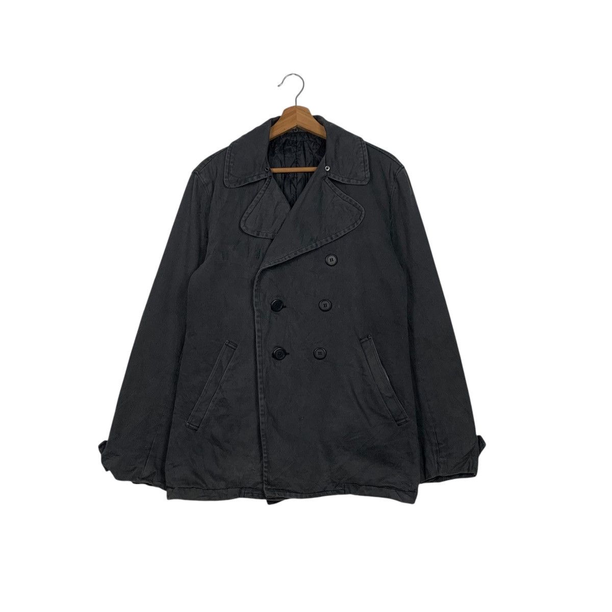 Japanese Brand SUPER LOVERS Double Breasted Coat #1642-C73 Size US M / EU 48-50 / 2 - 1 Thumbnail