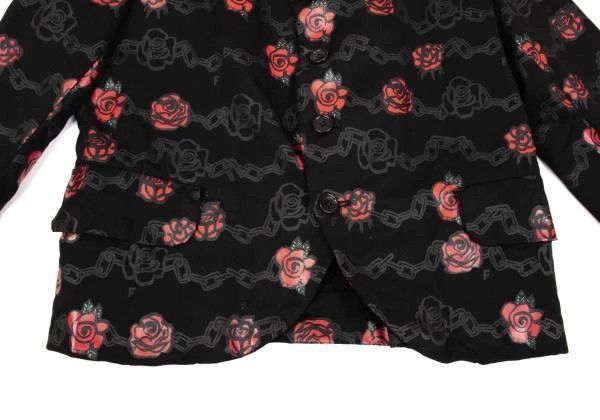 Other Comme des Garcons Black retro flower jacket Size S / US 4 / IT 40 - 7 Thumbnail