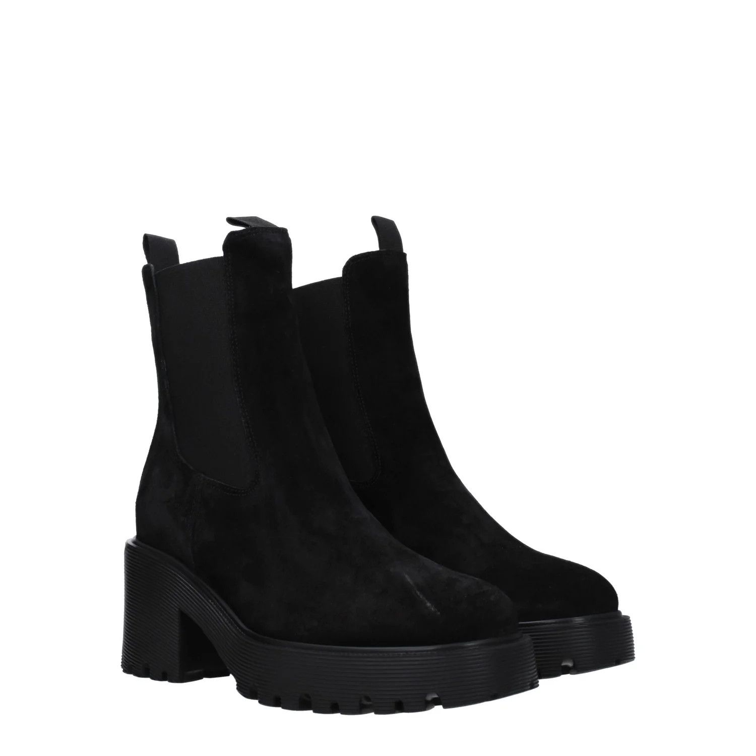Hogan ob1o1e1124 Suede Ankle Boots in Black Size US 5 / IT 35 - 2 Thumbnail